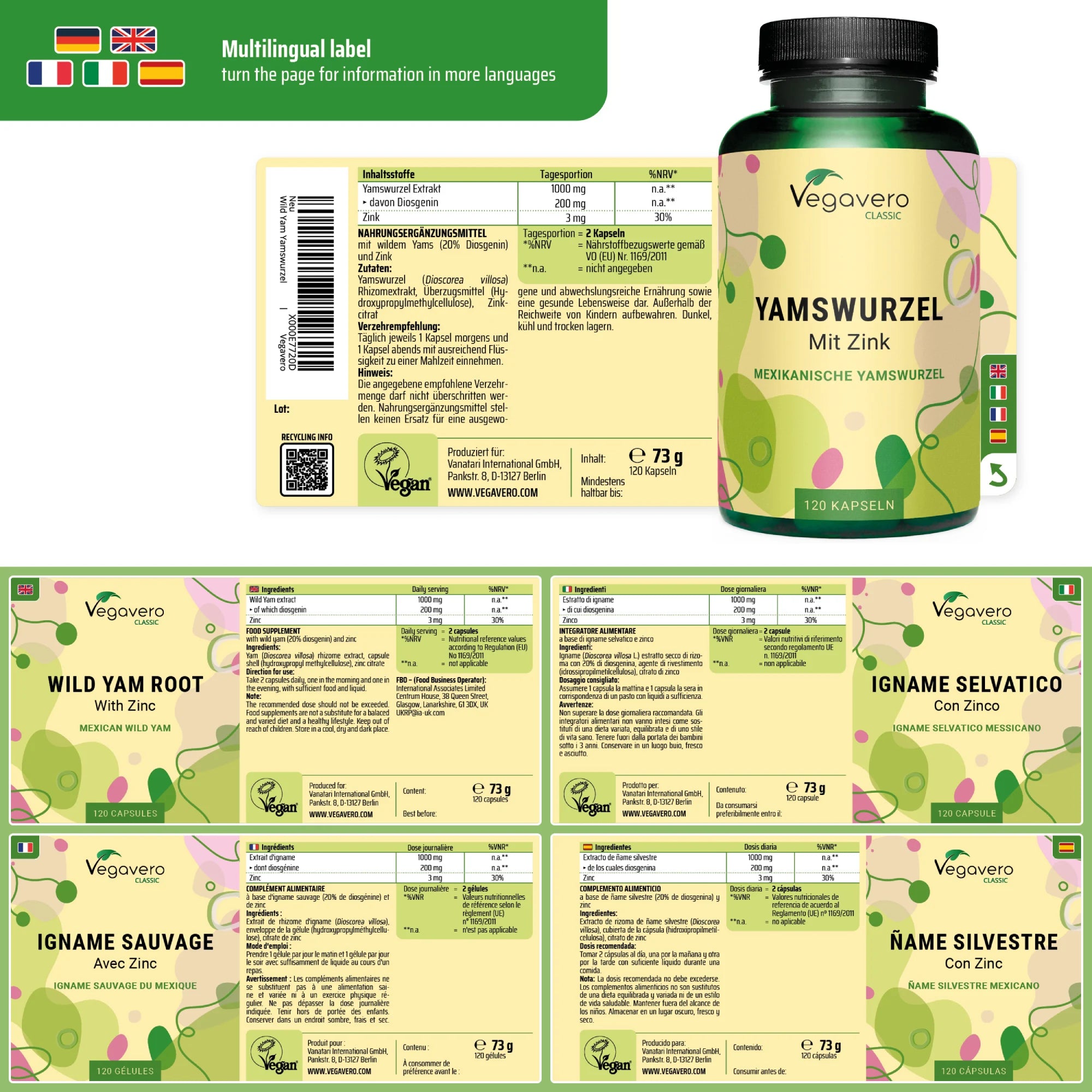 Igname Sauvage + Zinc Gélules