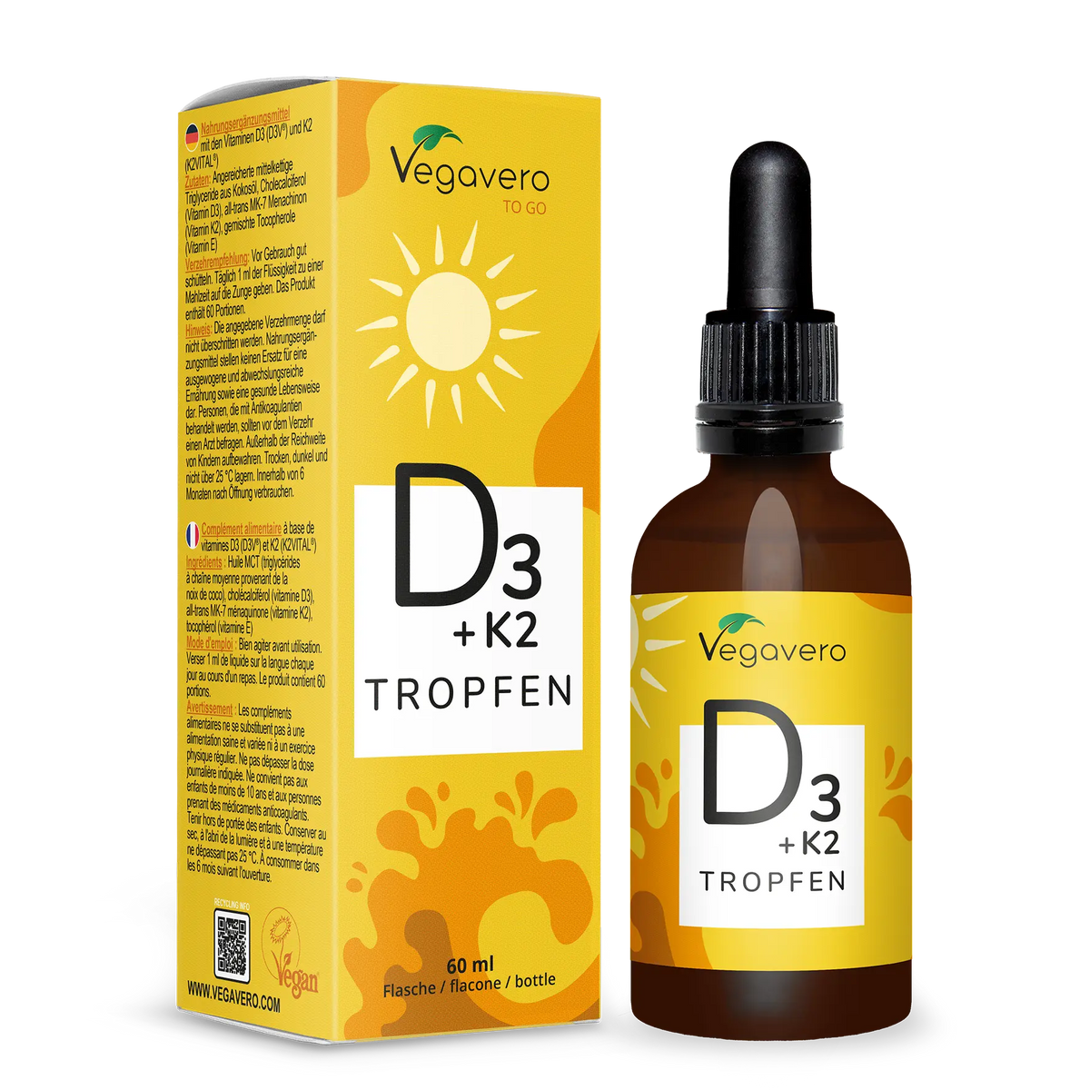 Vitamine D3 + K2 en Gouttes