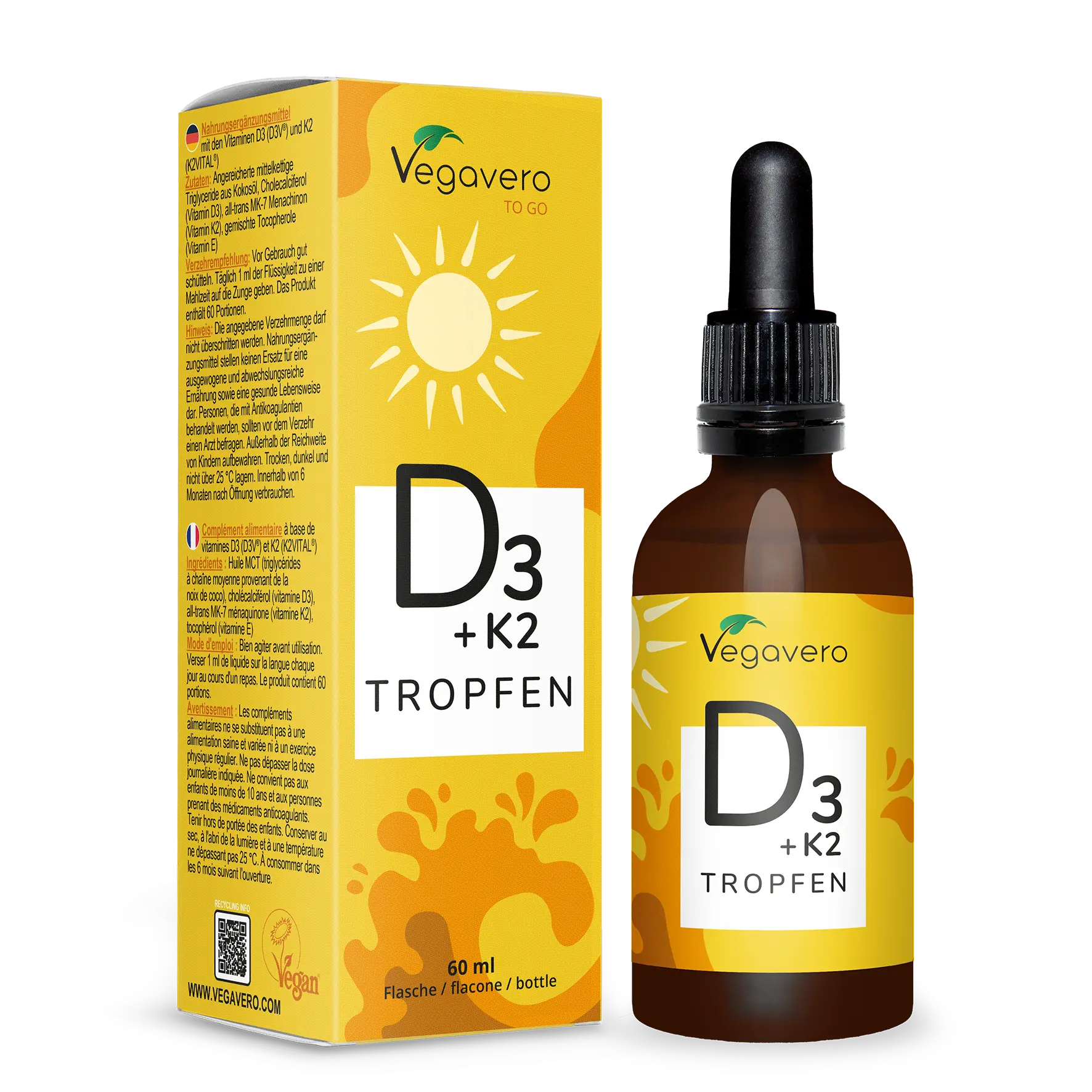 Vitamine D3 + K2 en Gouttes