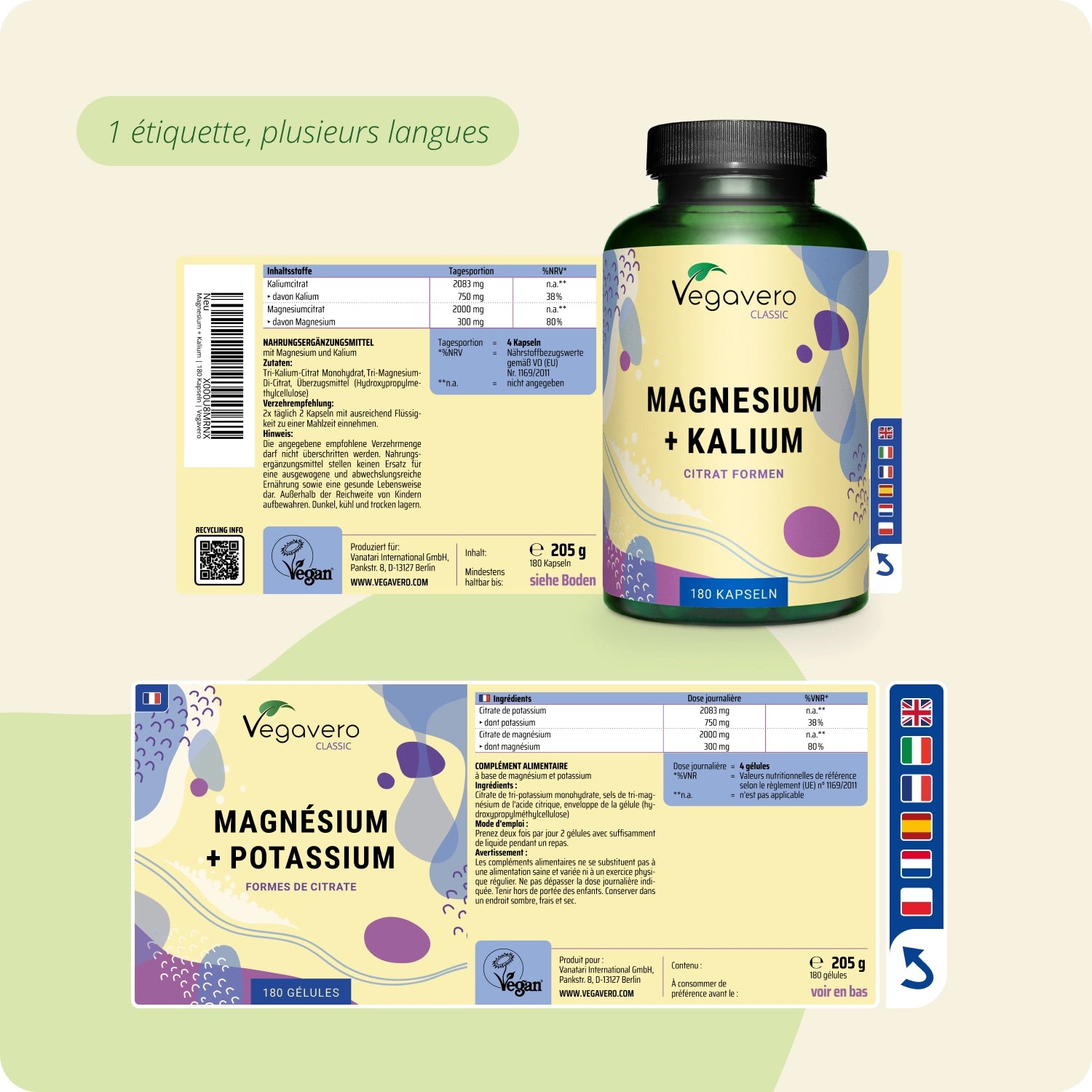 Magnésium + Potassium Gélules