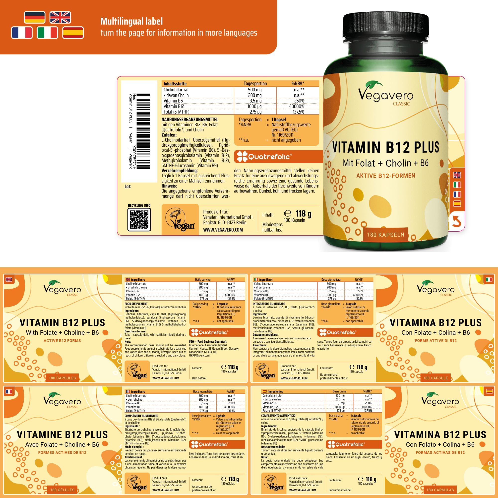 Vitamine B12 Plus Gélules