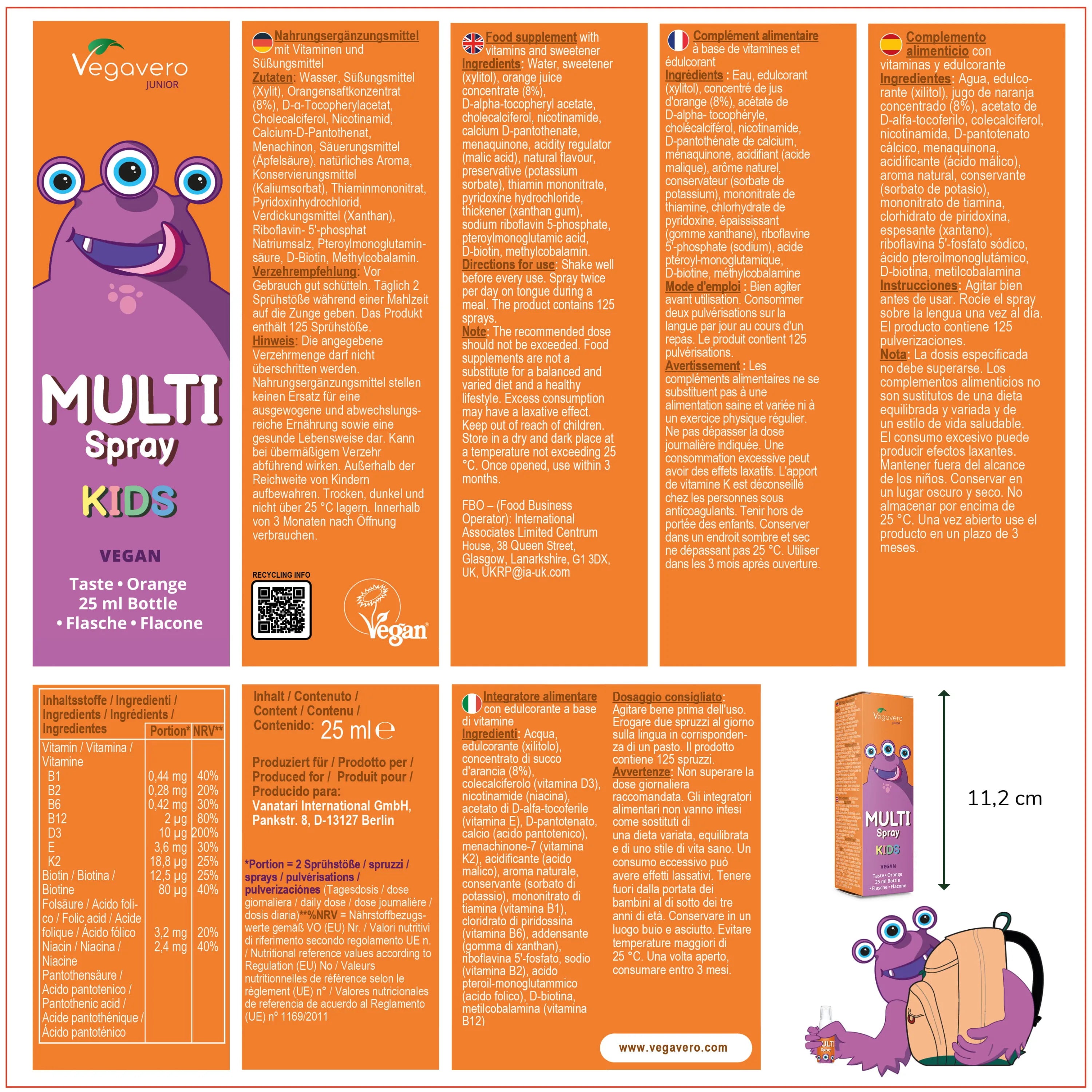 Multivitaminé Junior Spray