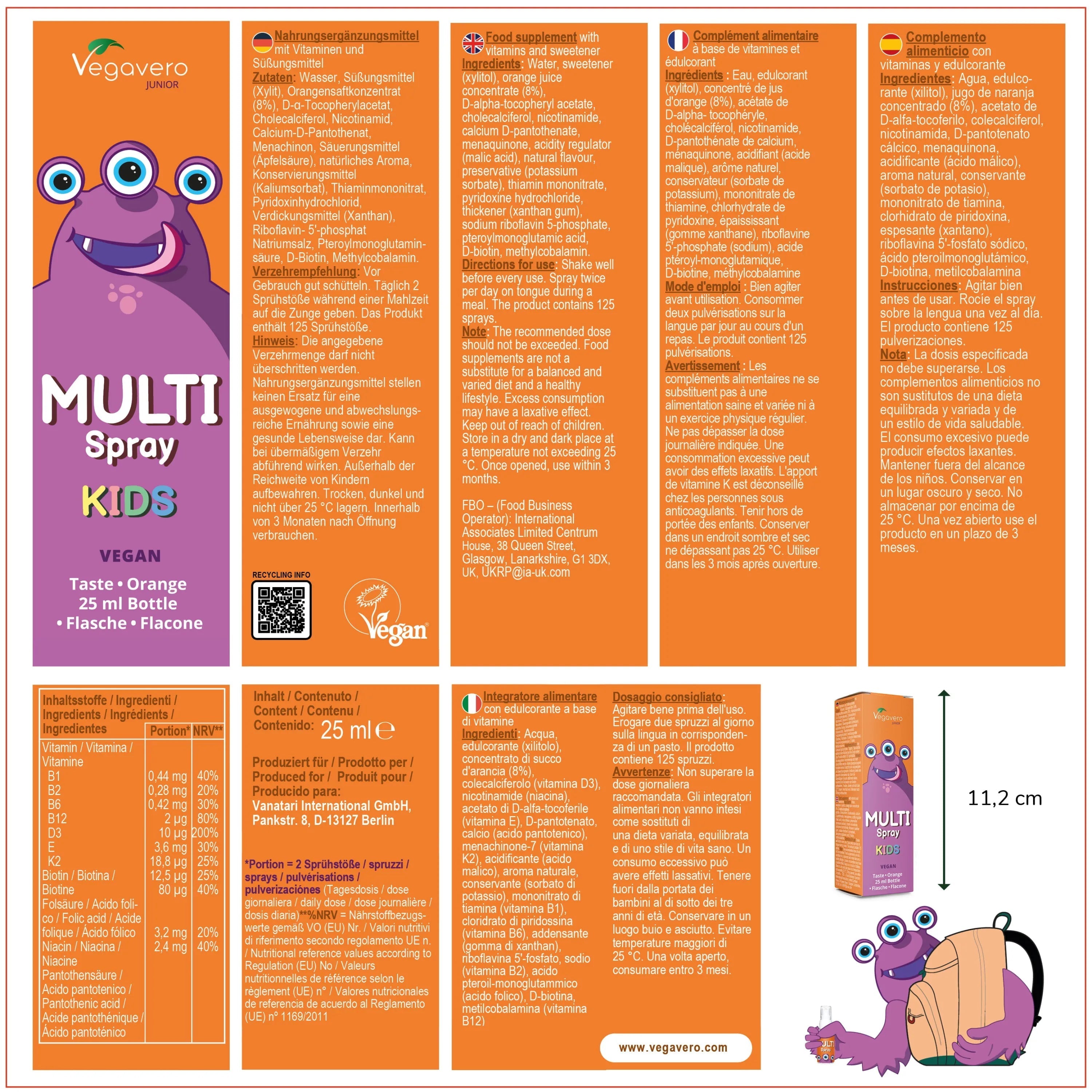 Multivitaminé Junior Spray