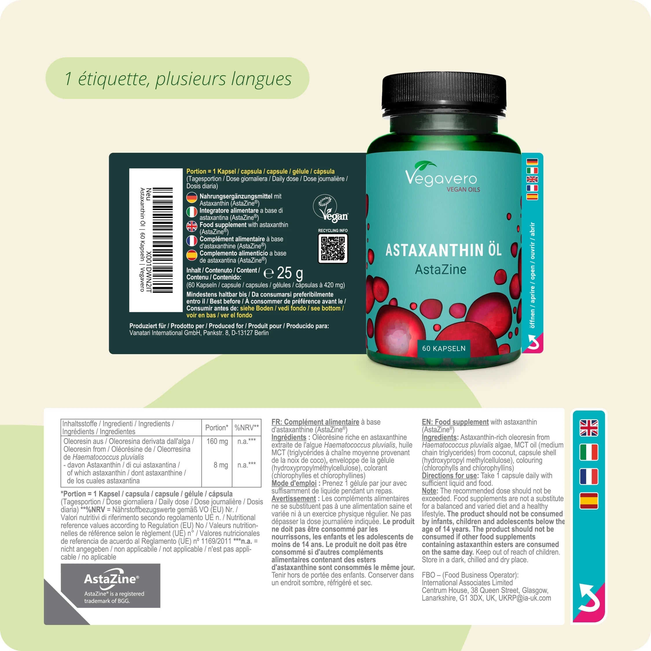 Astaxanthine Huile Gélules