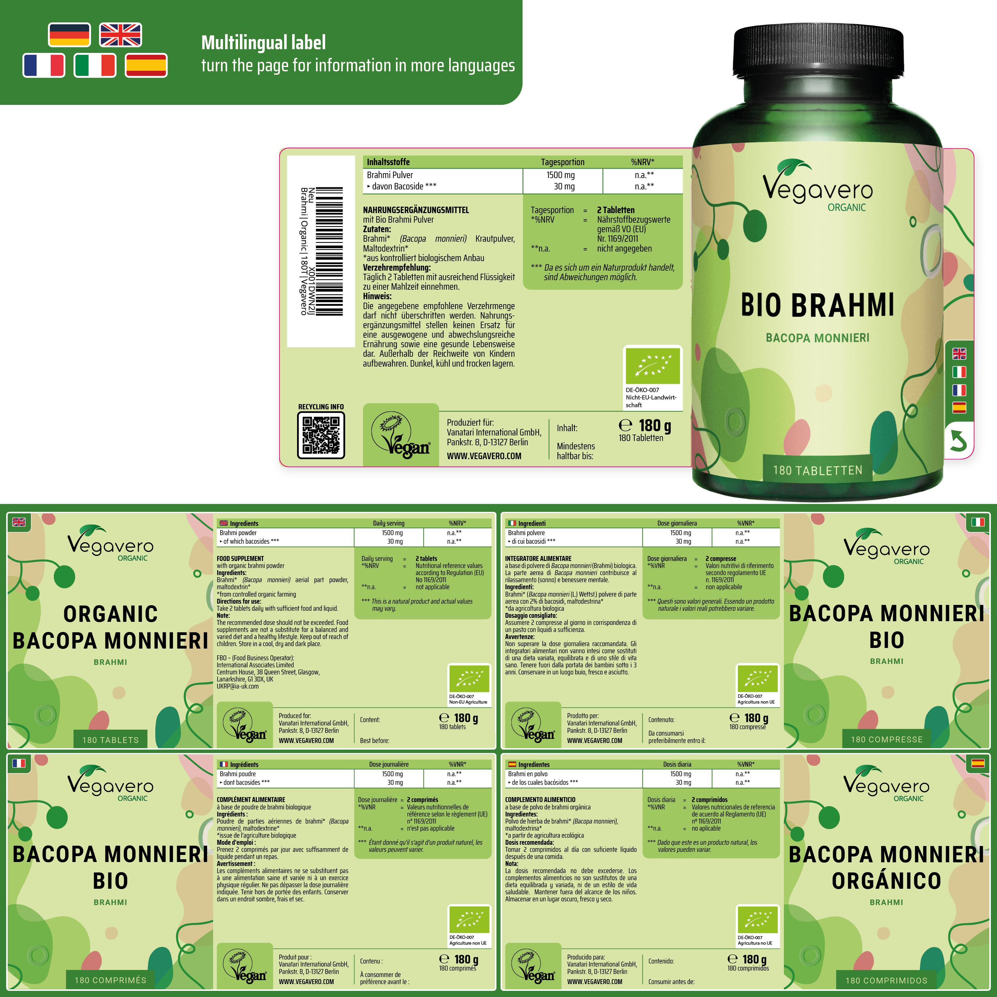 Brahmi Comprimés Bio