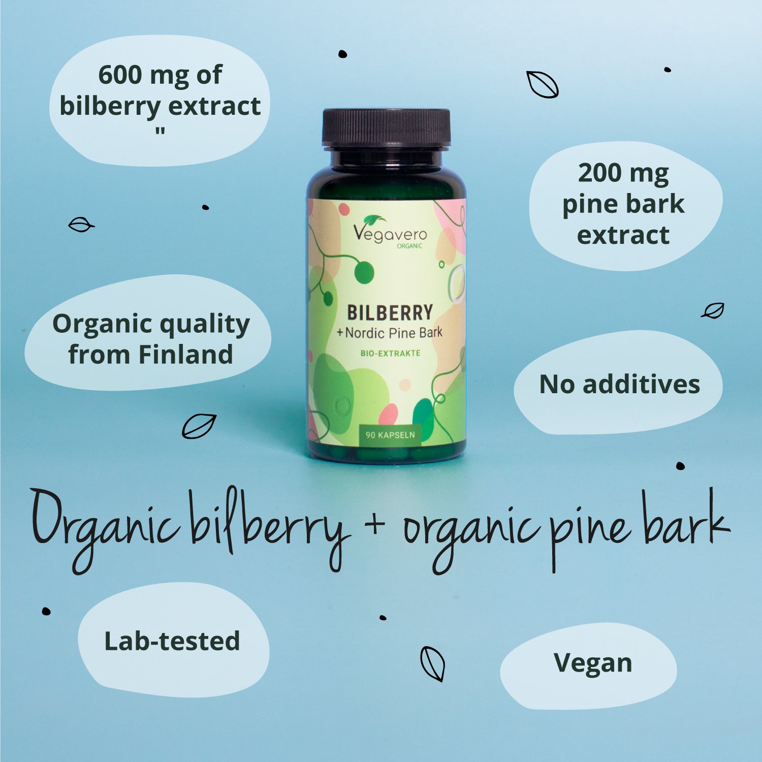 Myrtille + Écorce de Pin Extraits Gélules Bio