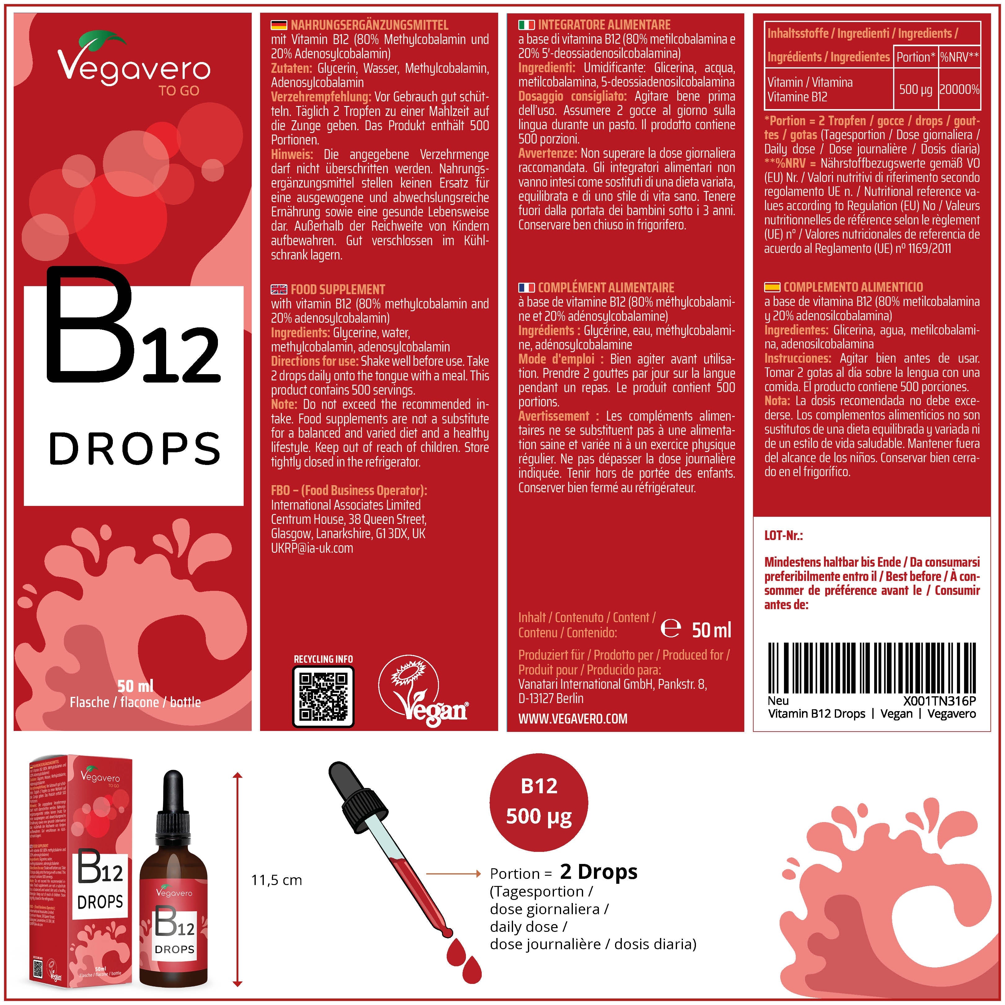 Vitamine B12 en Gouttes
