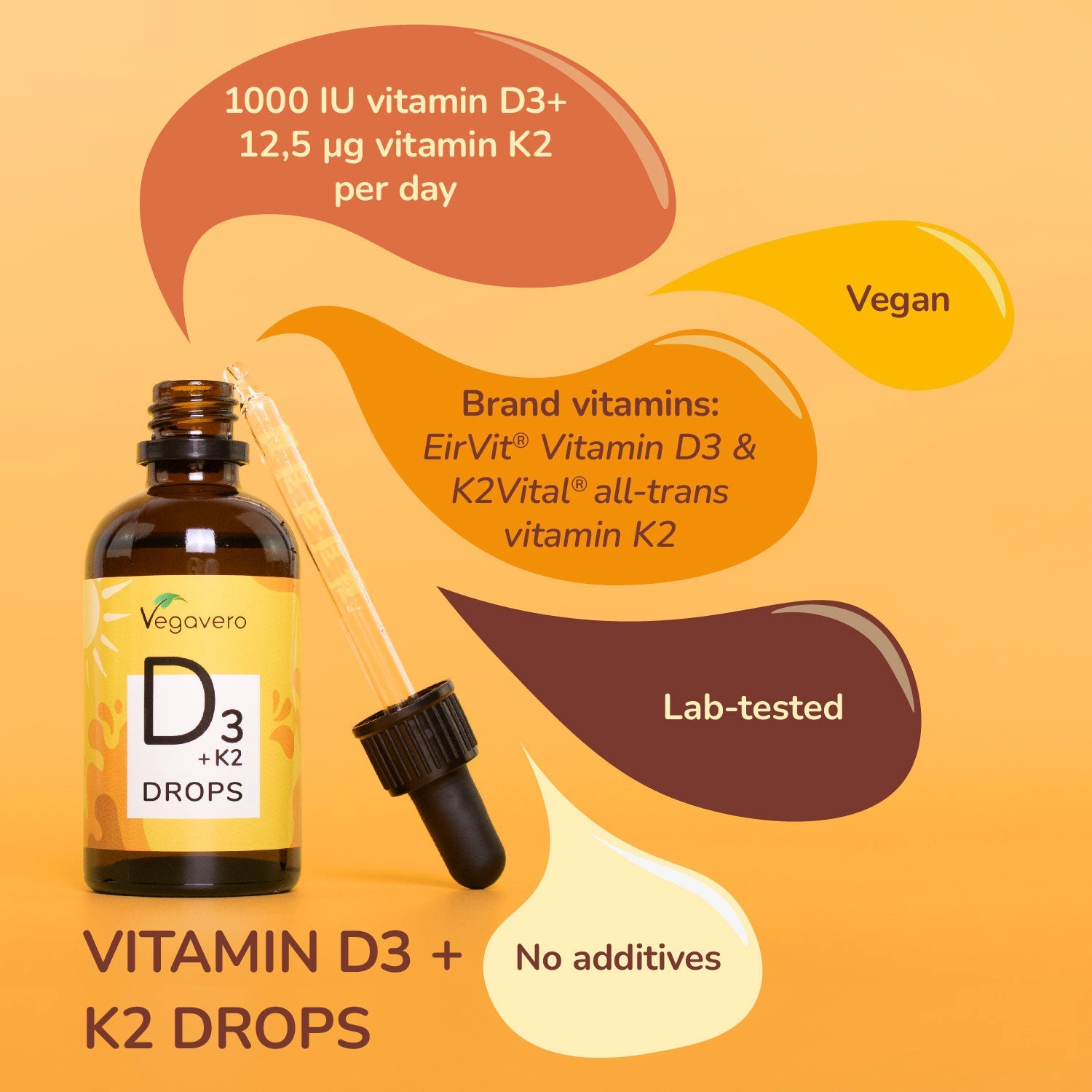 Vitamine D3 + K2 en Gouttes