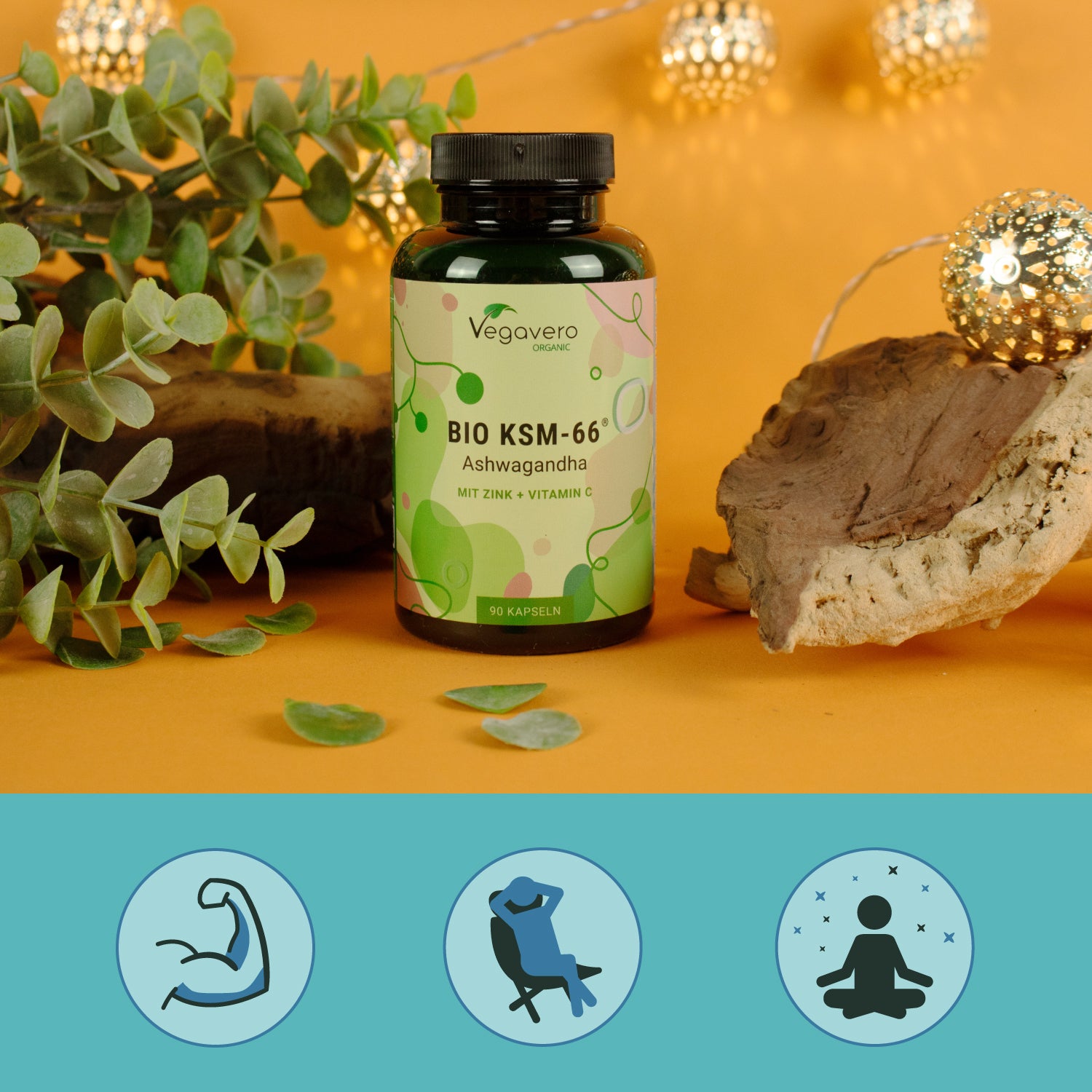 Ashwagandha KSM-66 Extrait Gélules Bio