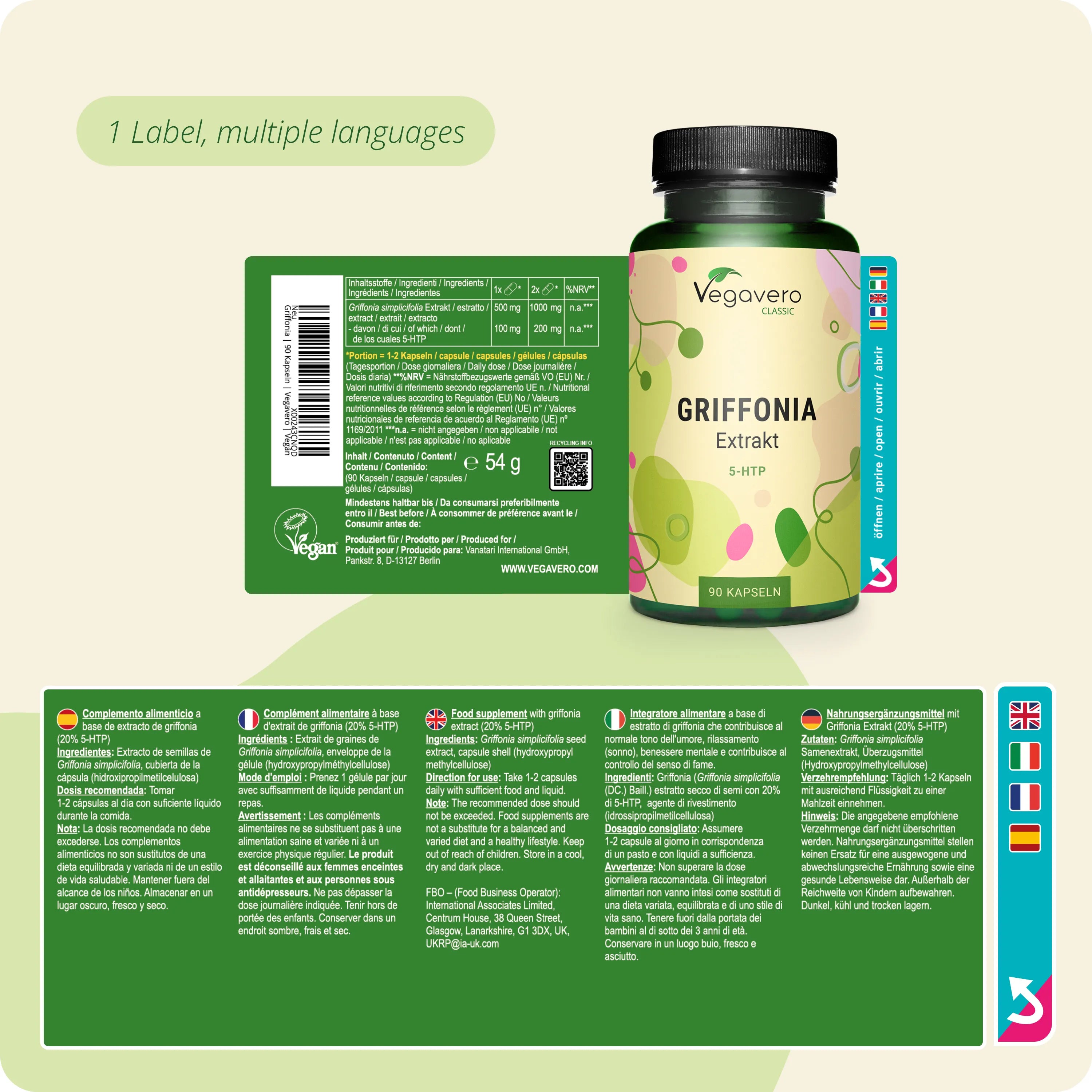 Griffonia Extrait (5-HTP) Gélules