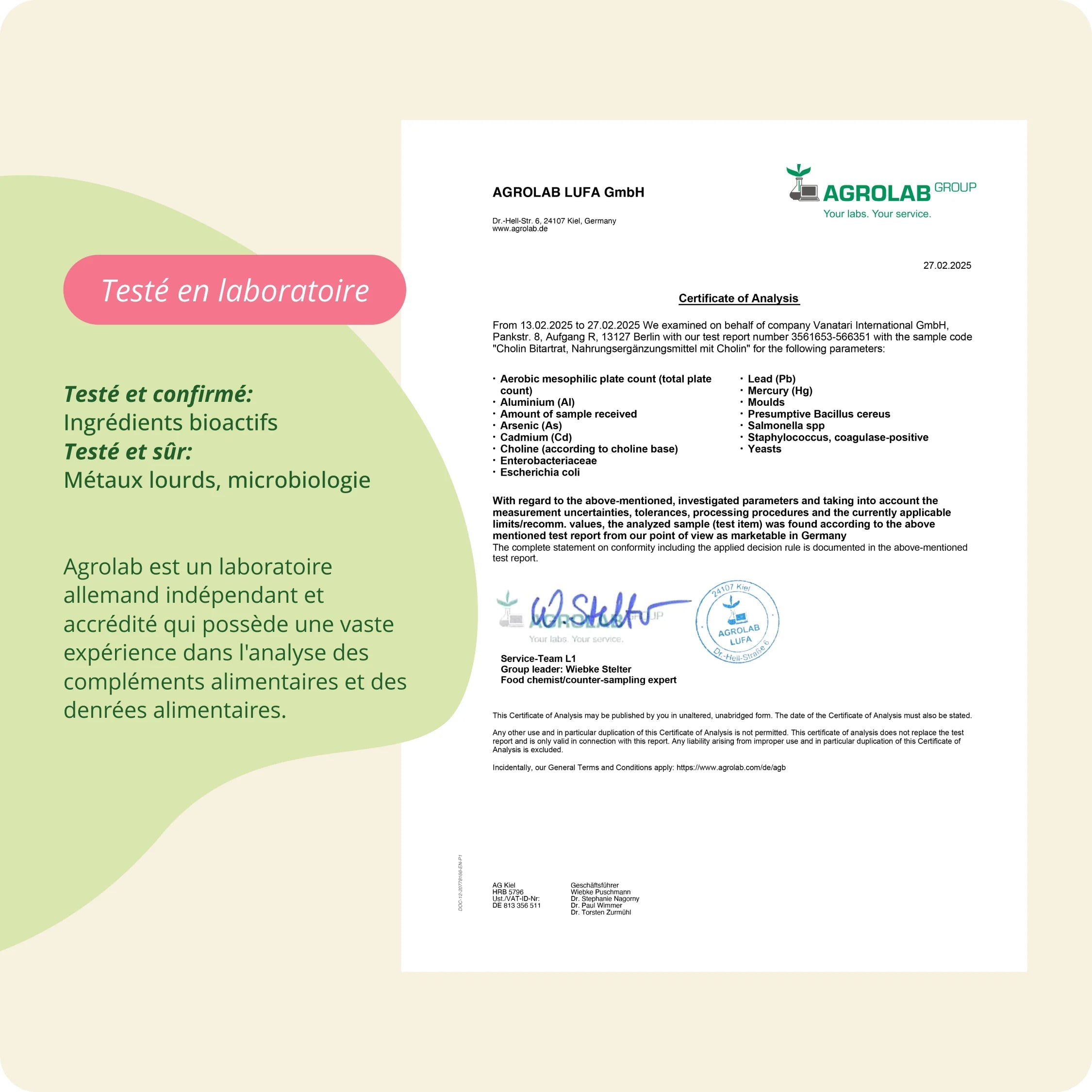 Choline Bitartrate Gélules