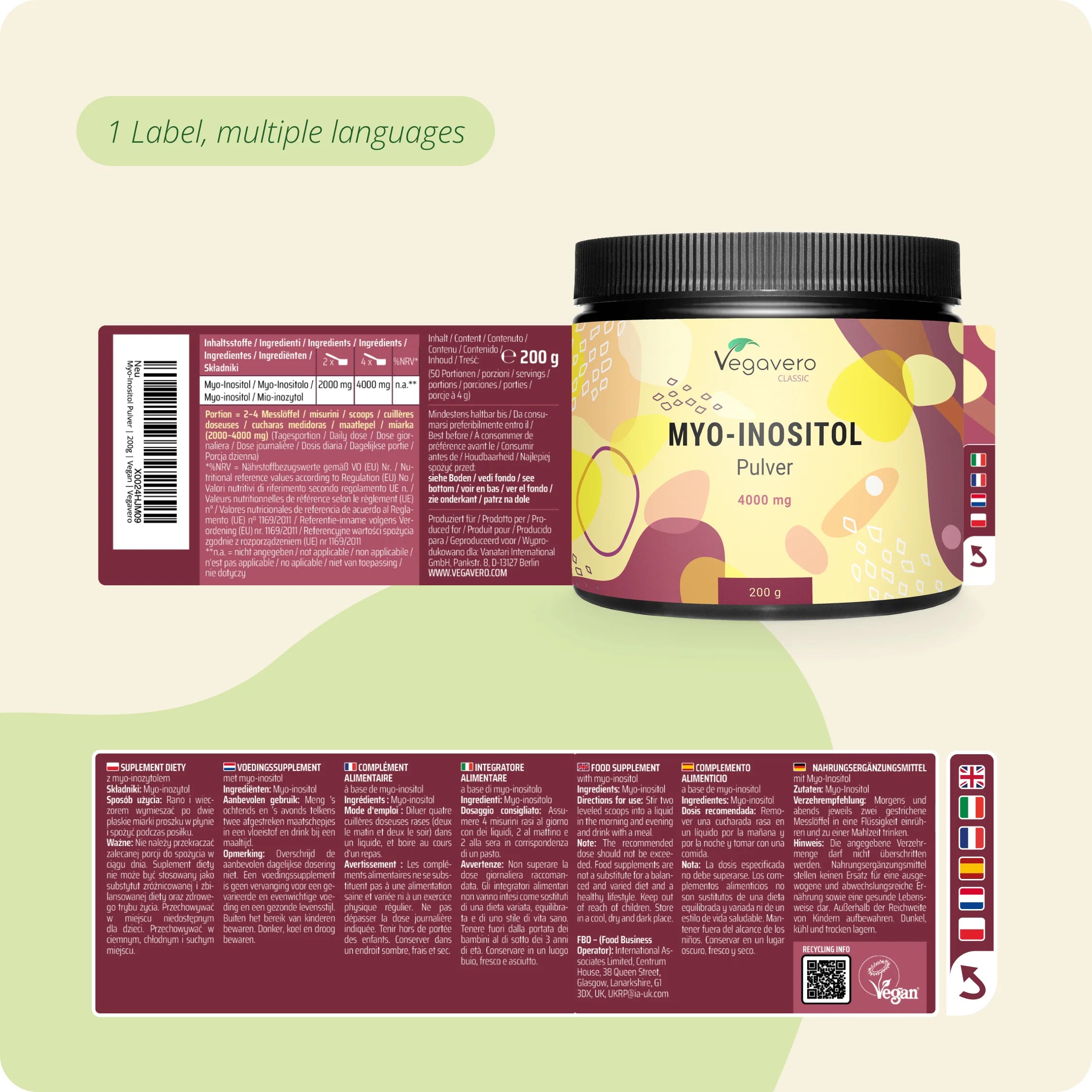 Myo-Inositol en Poudre