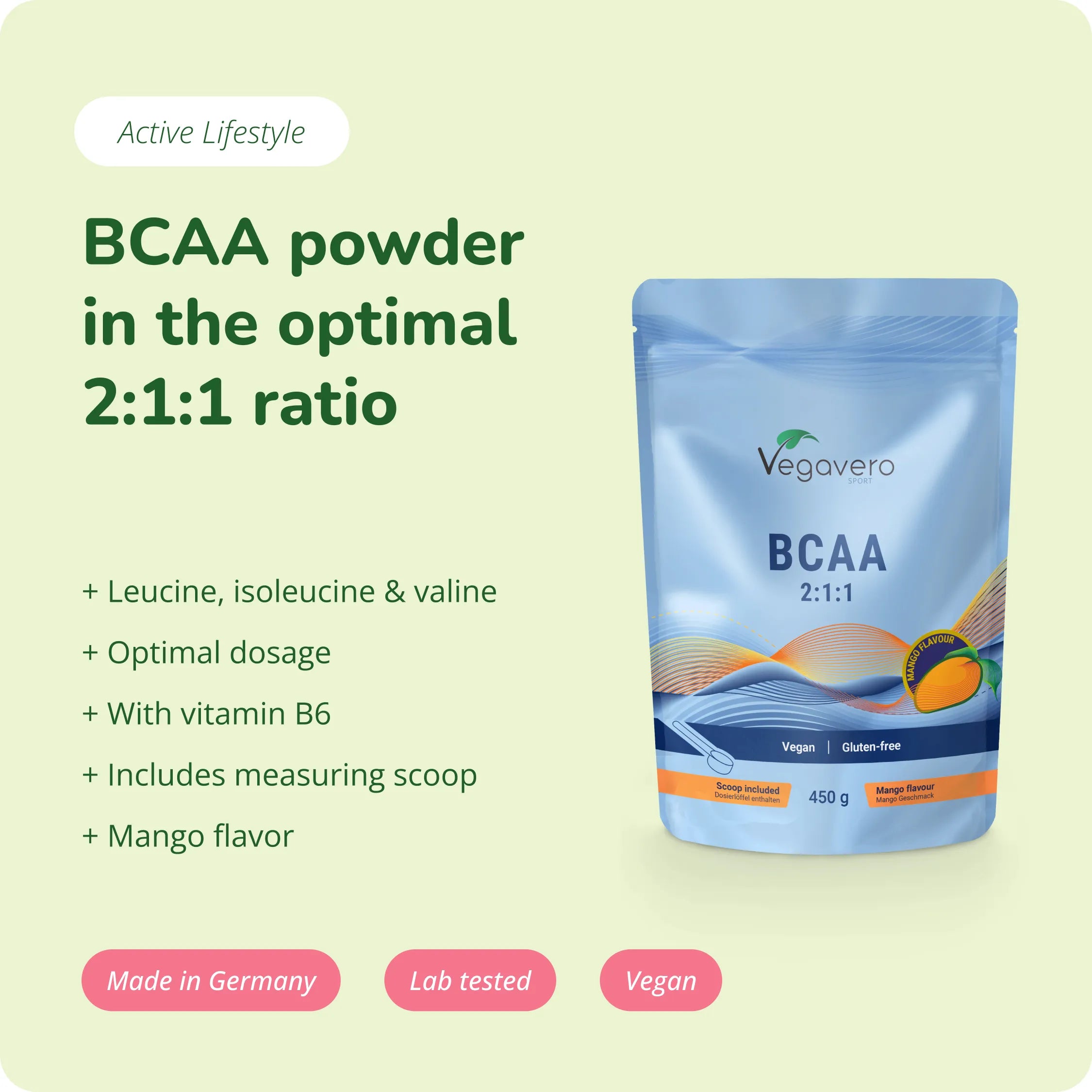 BCAA en Poudre Mangue