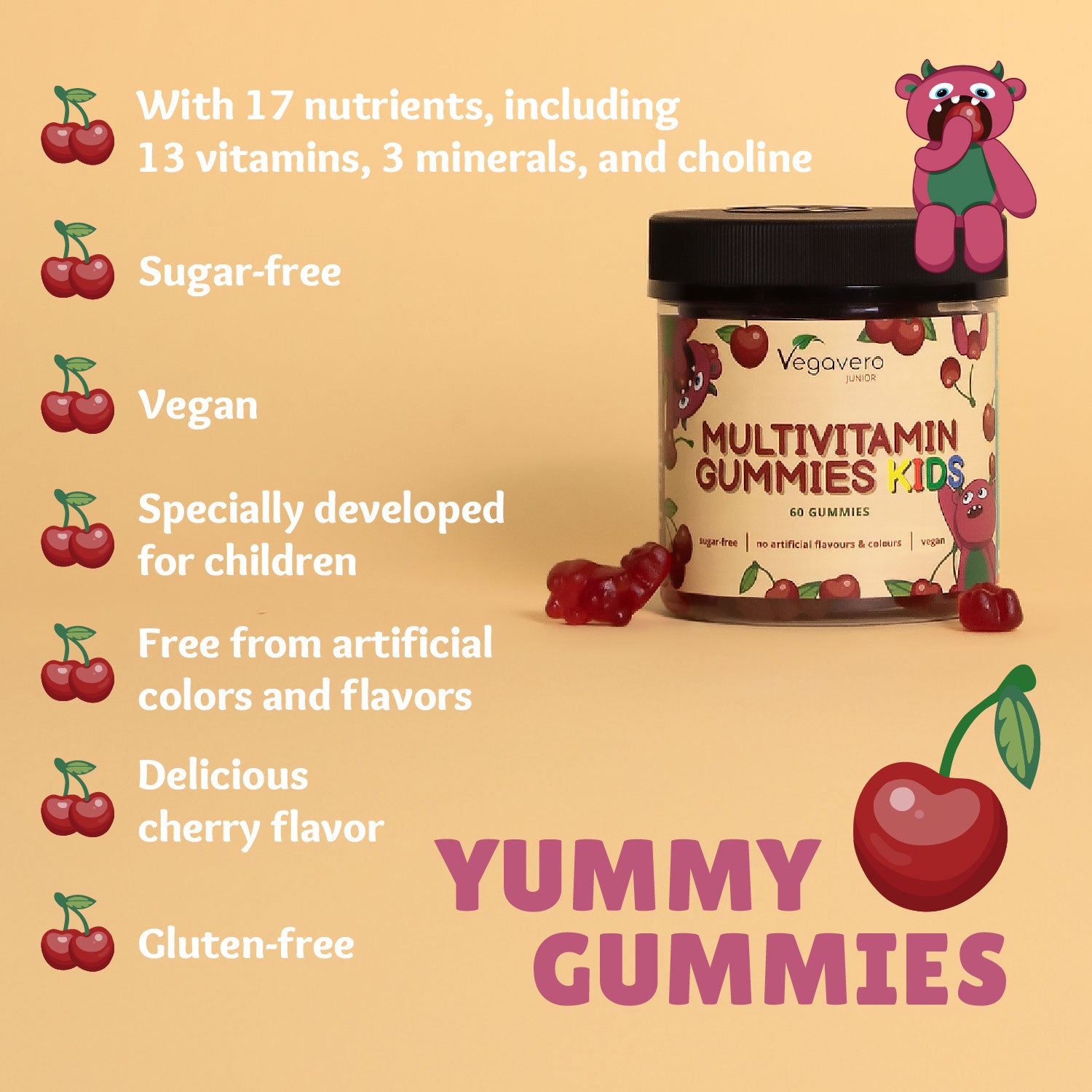 Multivitaminées Junior Gommes