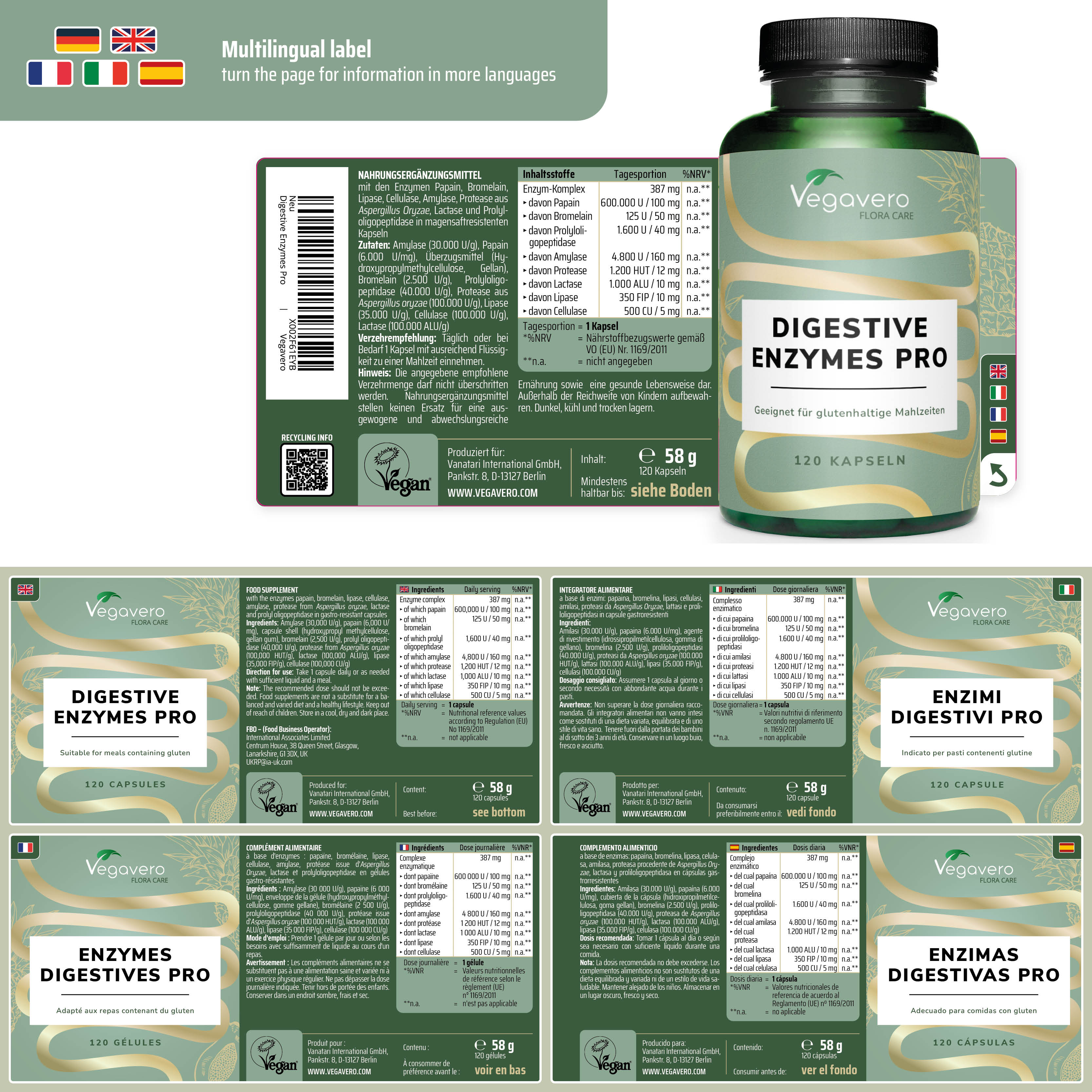 Enzymes Digestives Pro Gélules