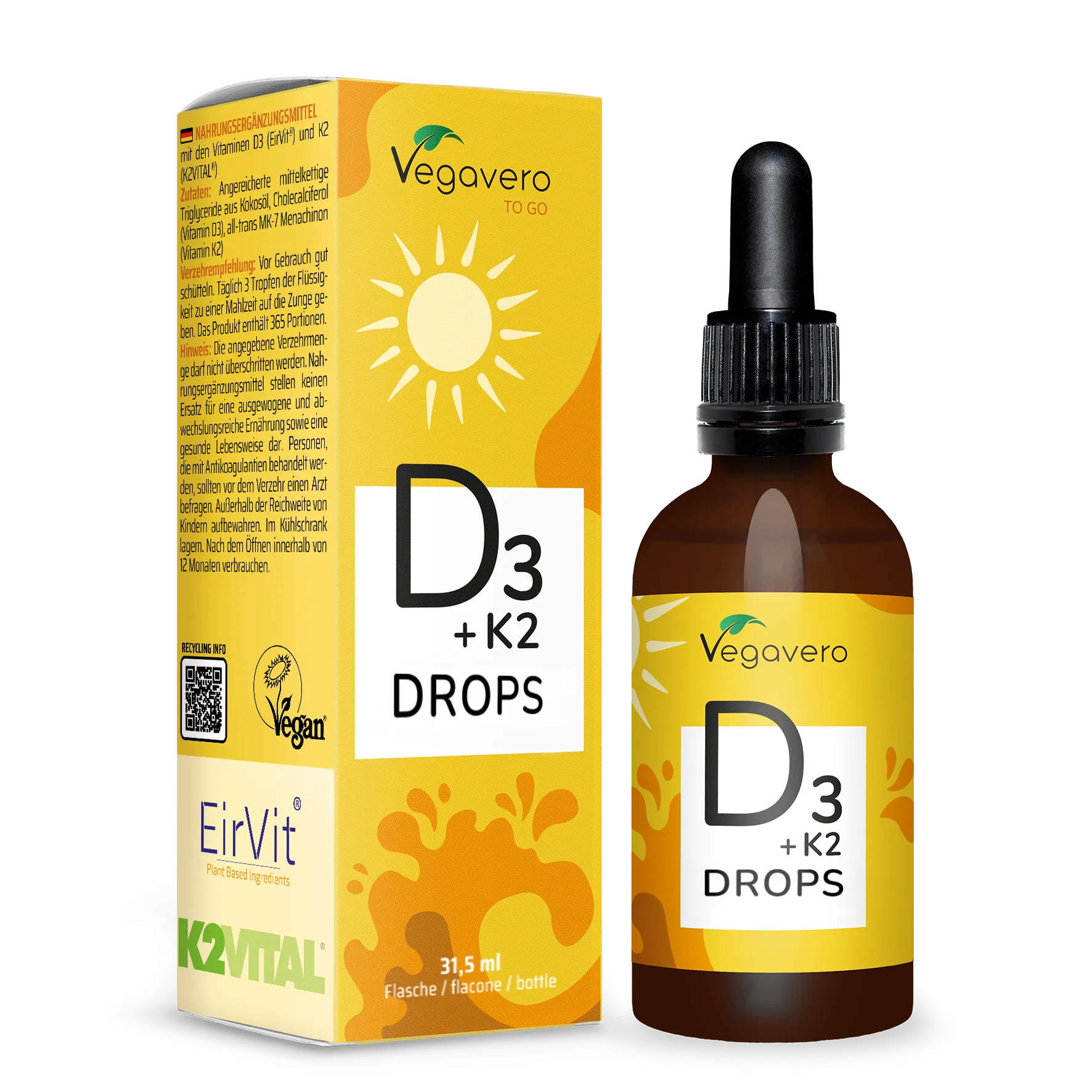 Vitamine D3 + K2 en Gouttes