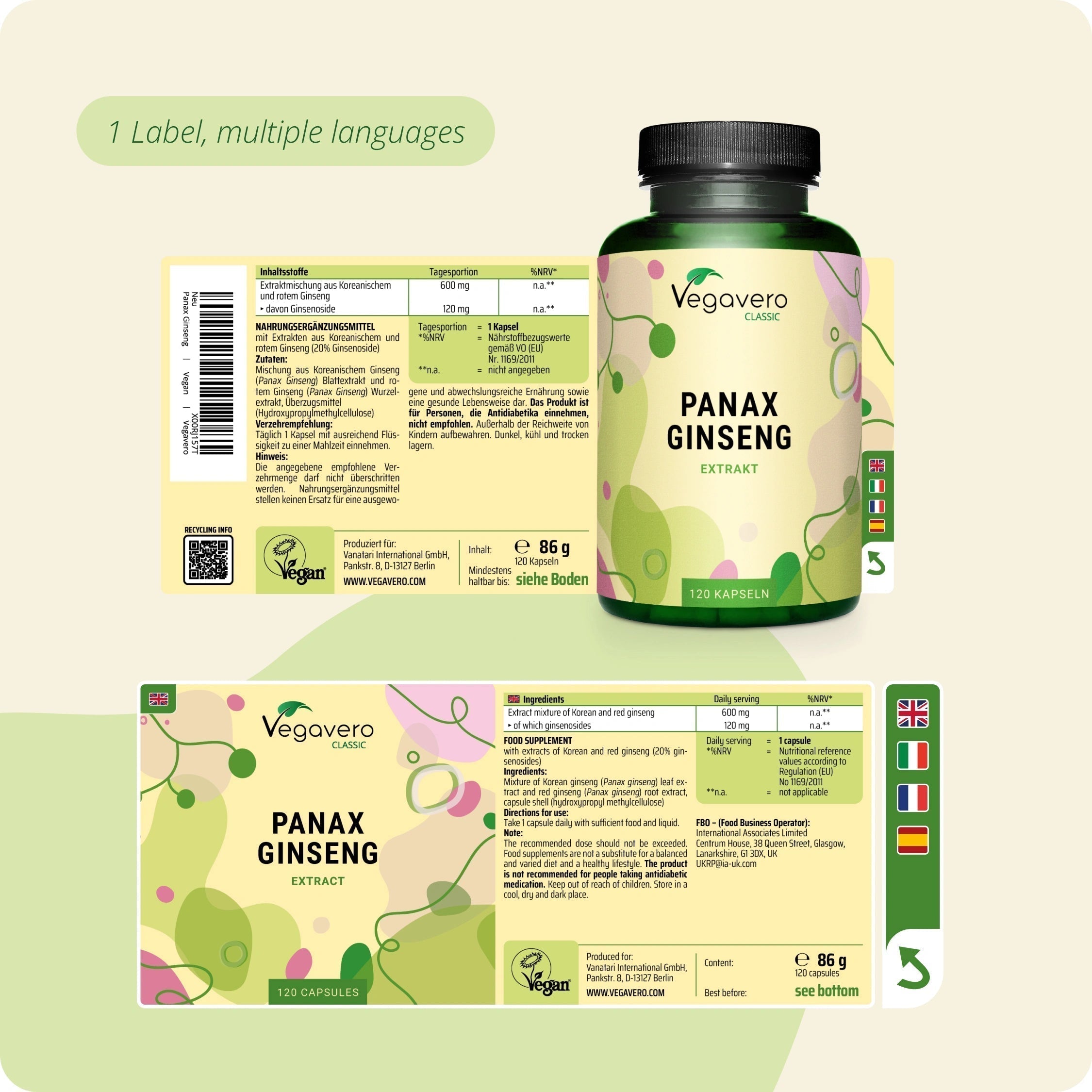 Panax Ginseng Extrait Gélules