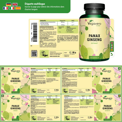 Panax Ginseng Extrait Gélules