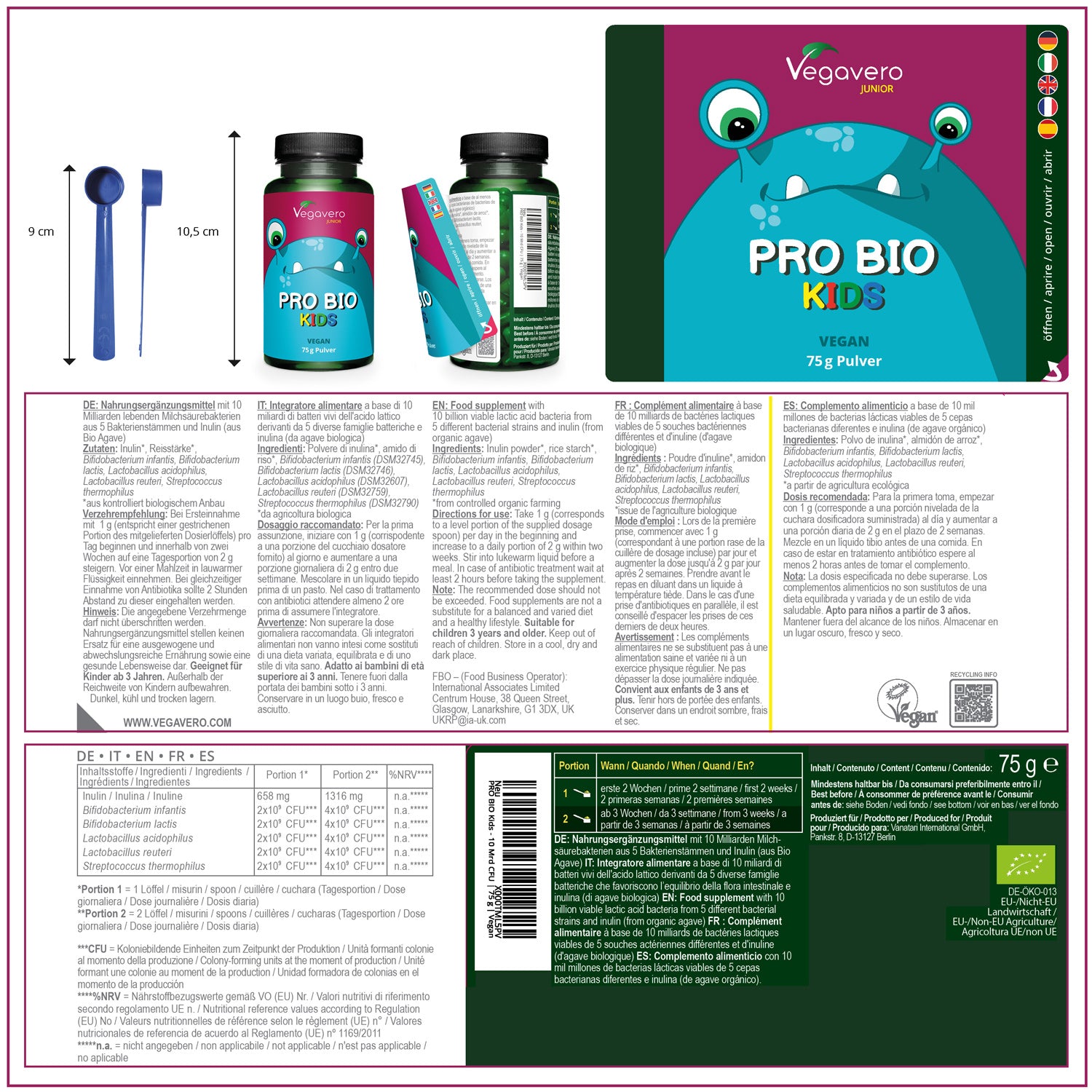 Pro Bio Junior en Poudre Bio