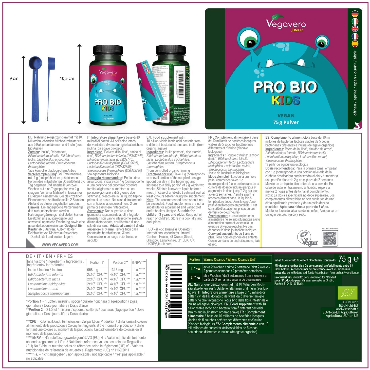 Pro Bio Junior en Poudre Bio