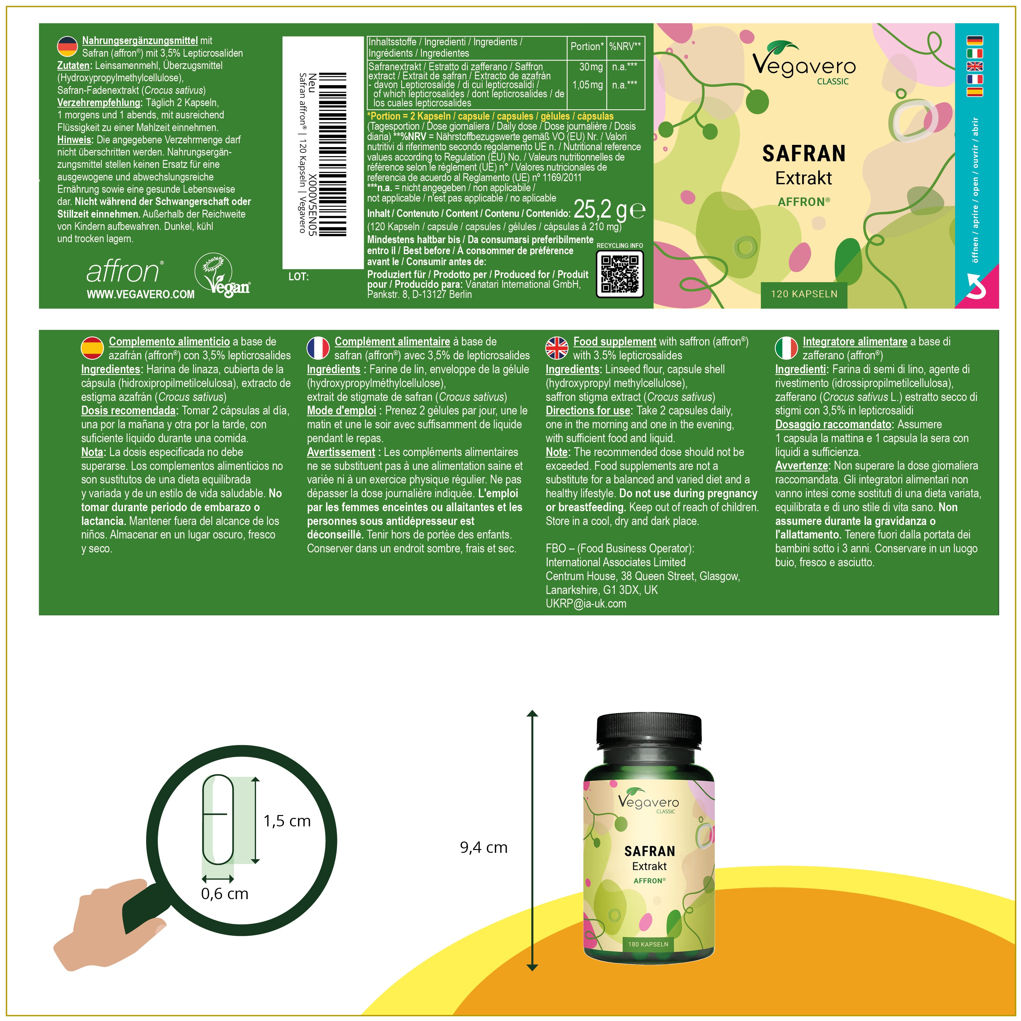 Safran Extrait Gélules