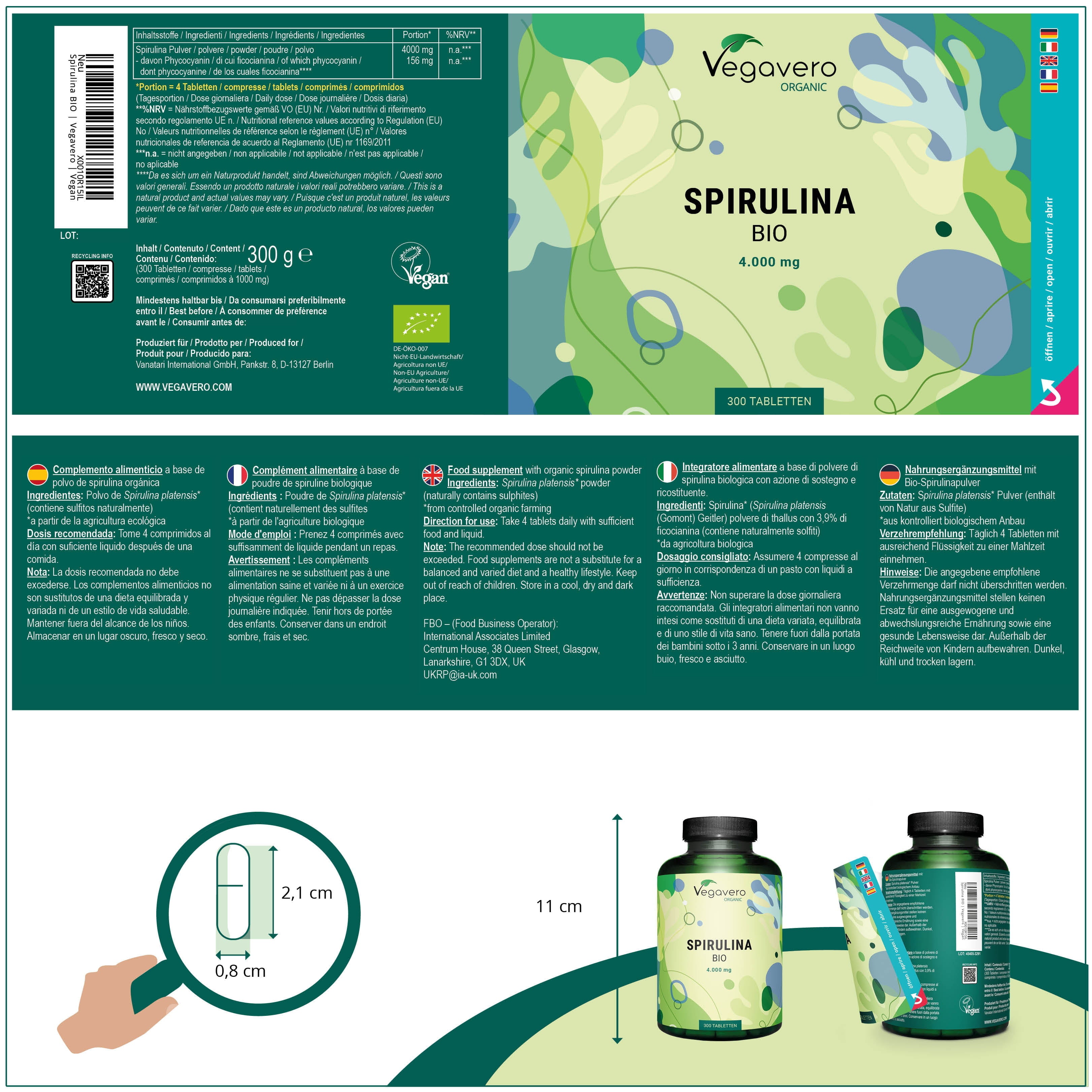 Spiruline Comprimés Bio