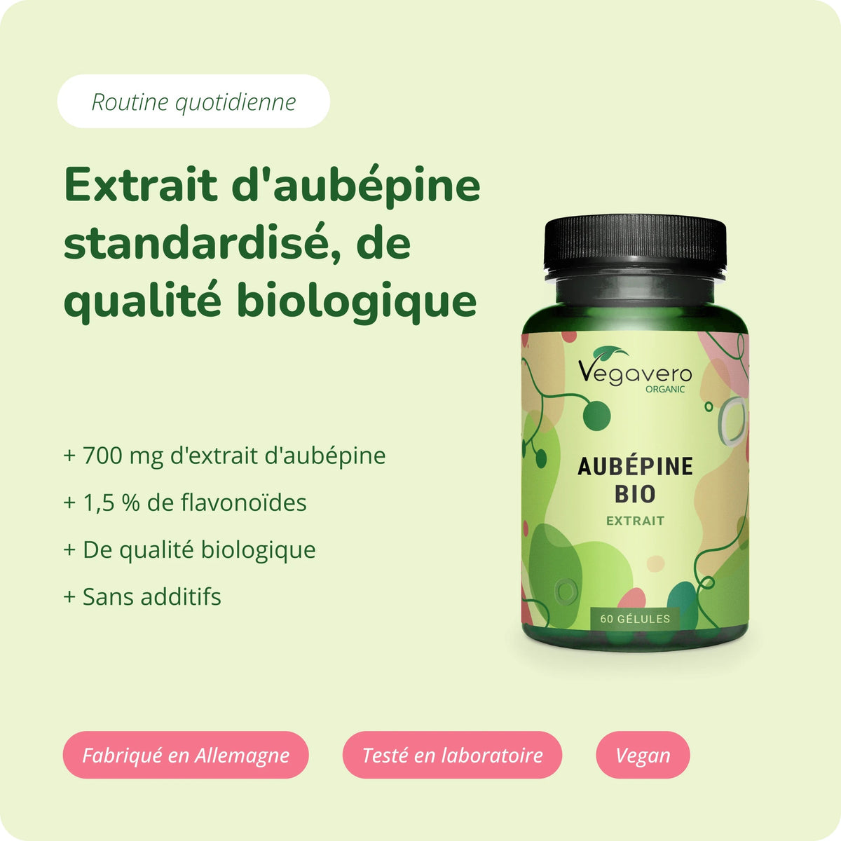 Aubépine Extrait Gélules Bio