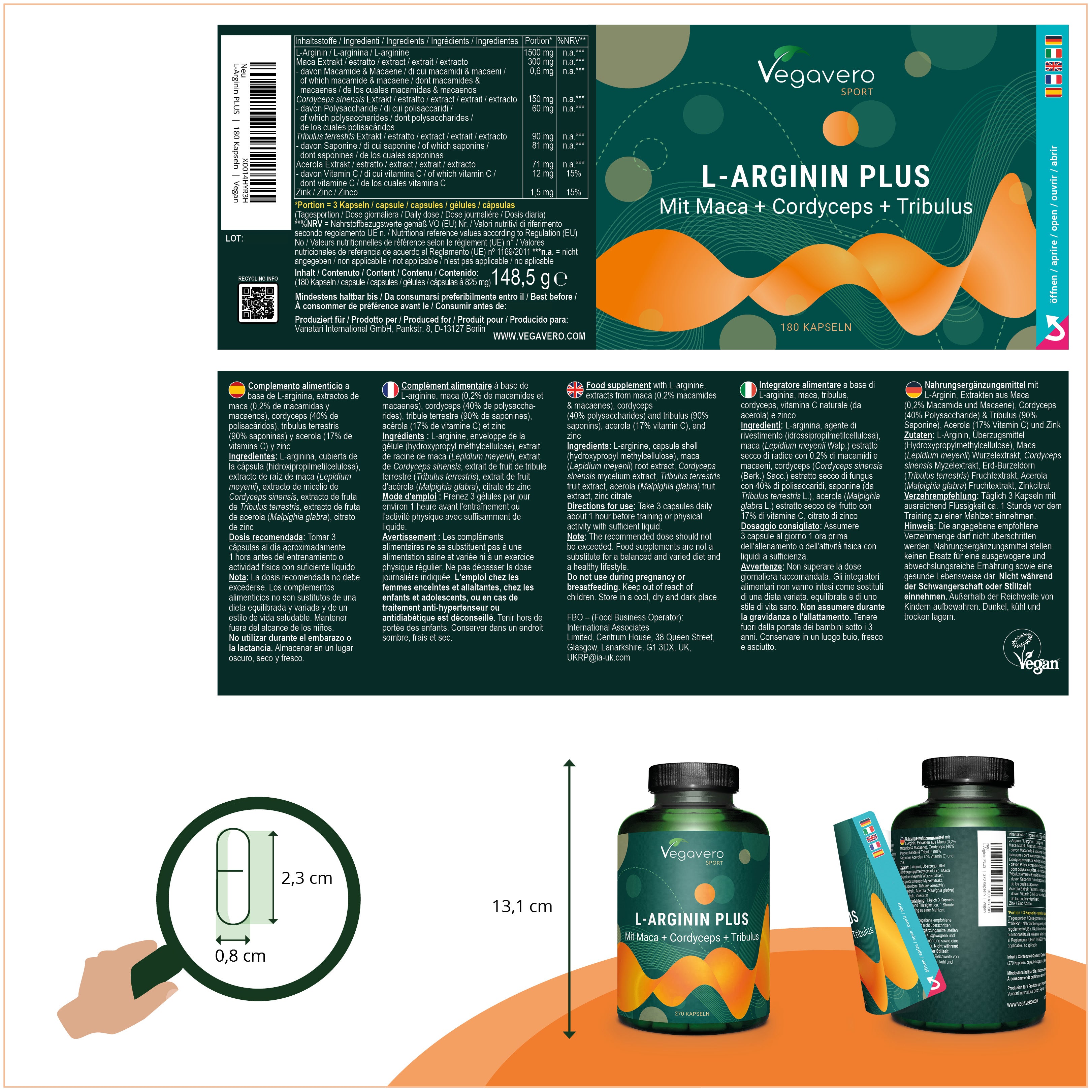 L-Arginine Plus Gélules
