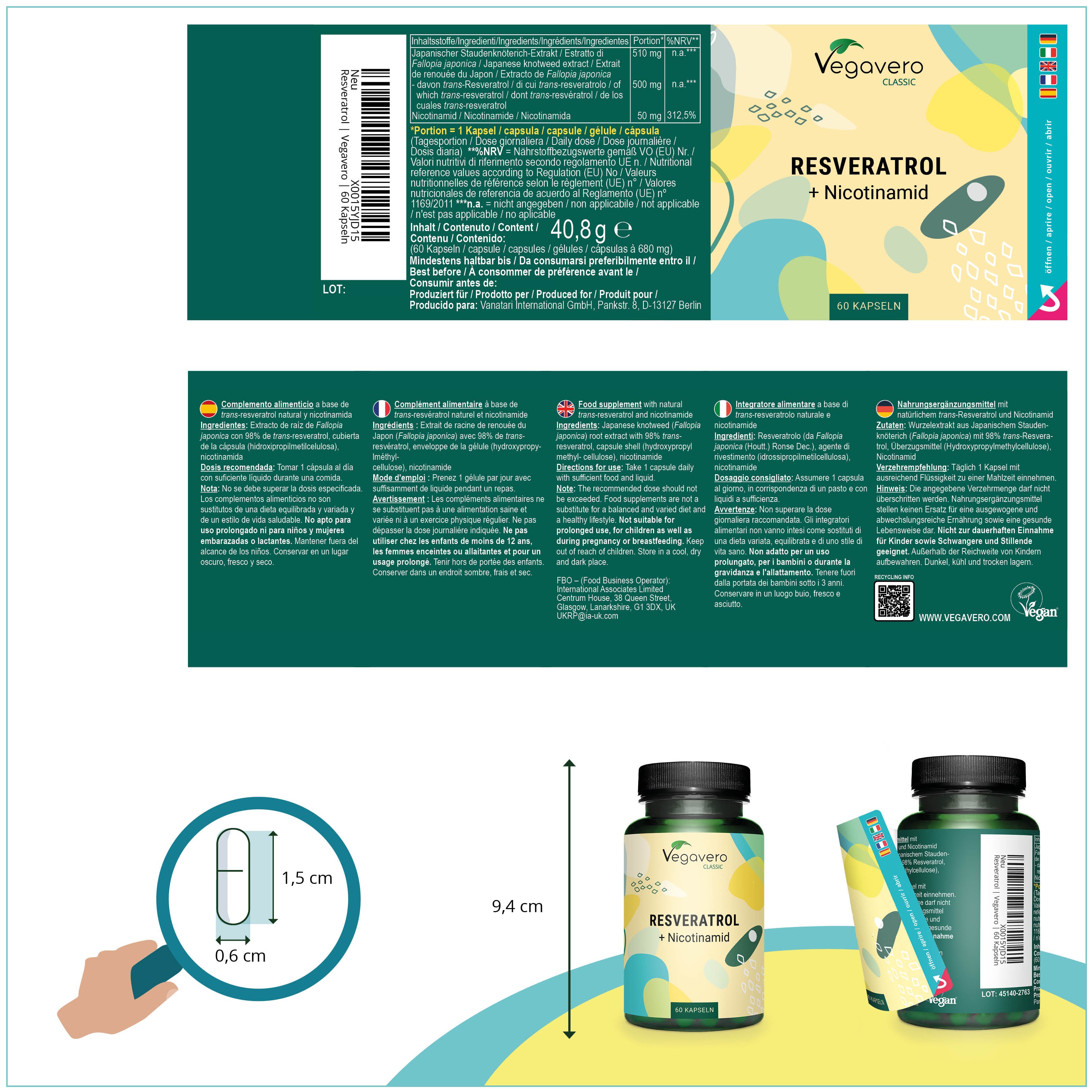 Resvératrol Plus Gélules