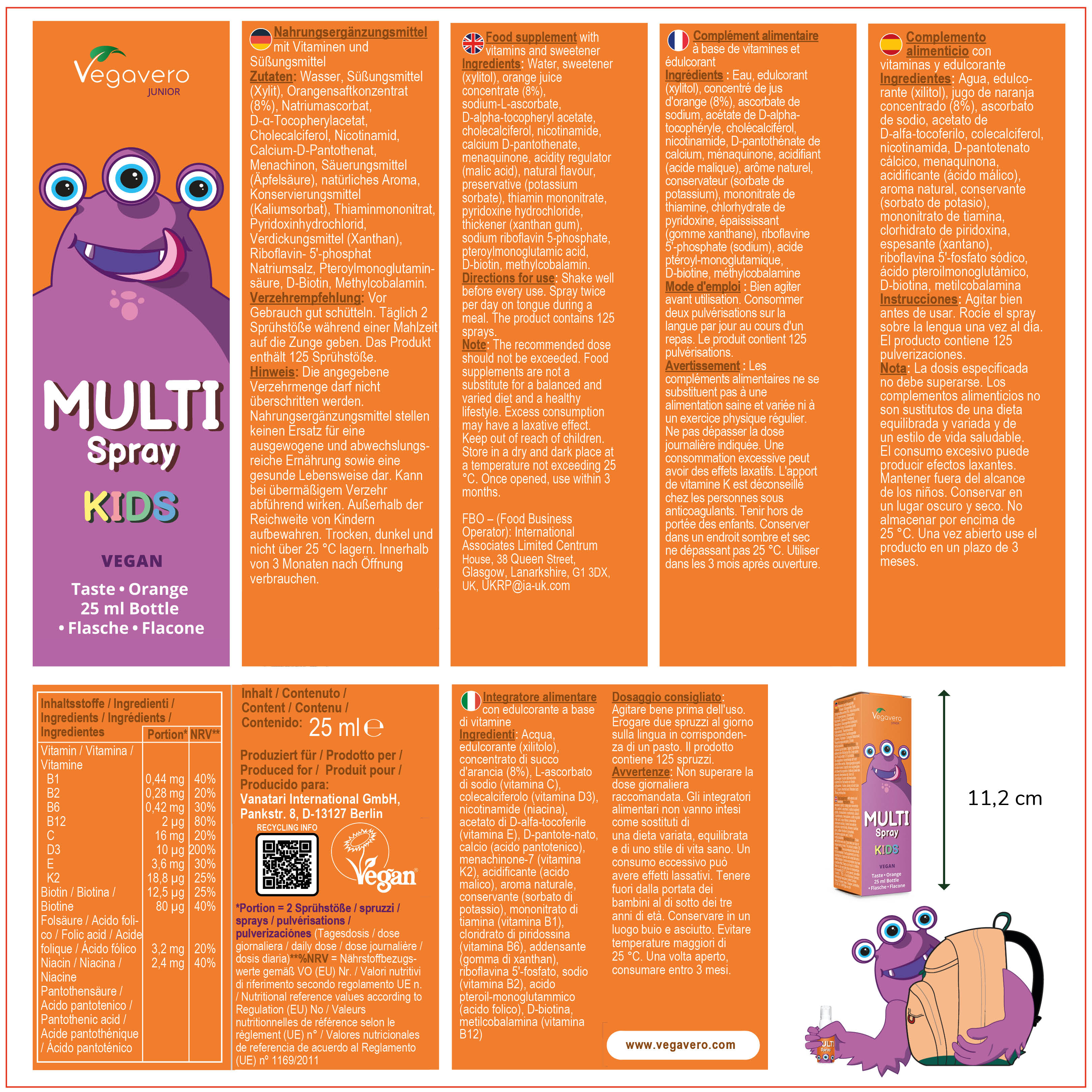 Multivitaminé Junior Spray