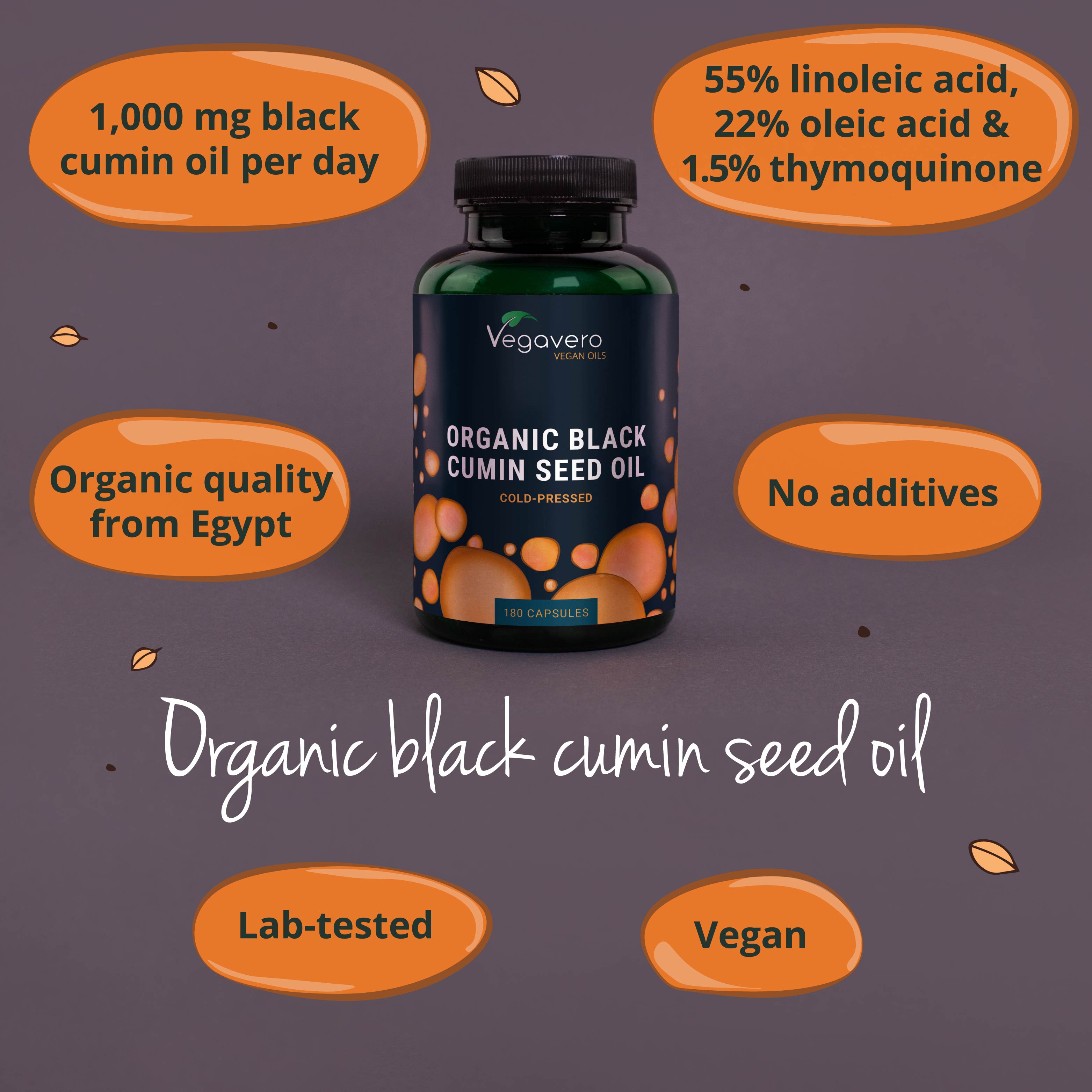 Huile de Graines de Cumin Noir Gélules Bio