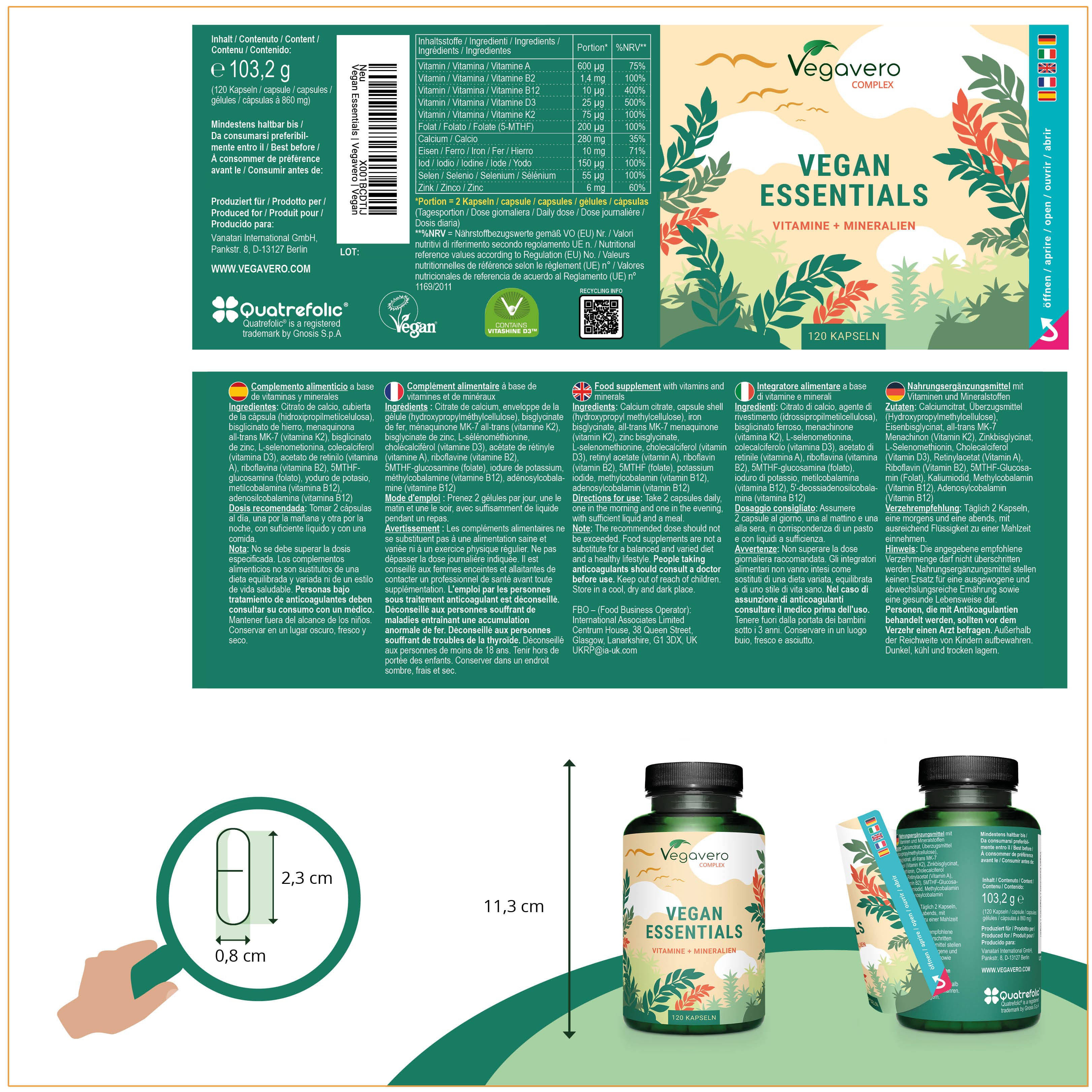 Vegan Essentials Complex Gélules