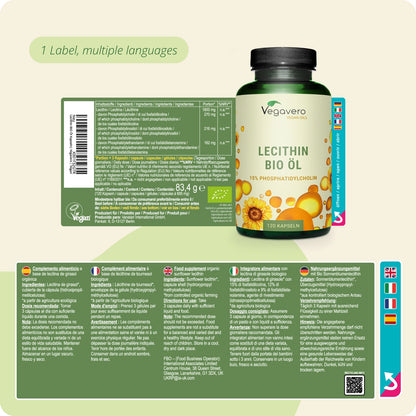 Lécithine Huile Gélules Bio