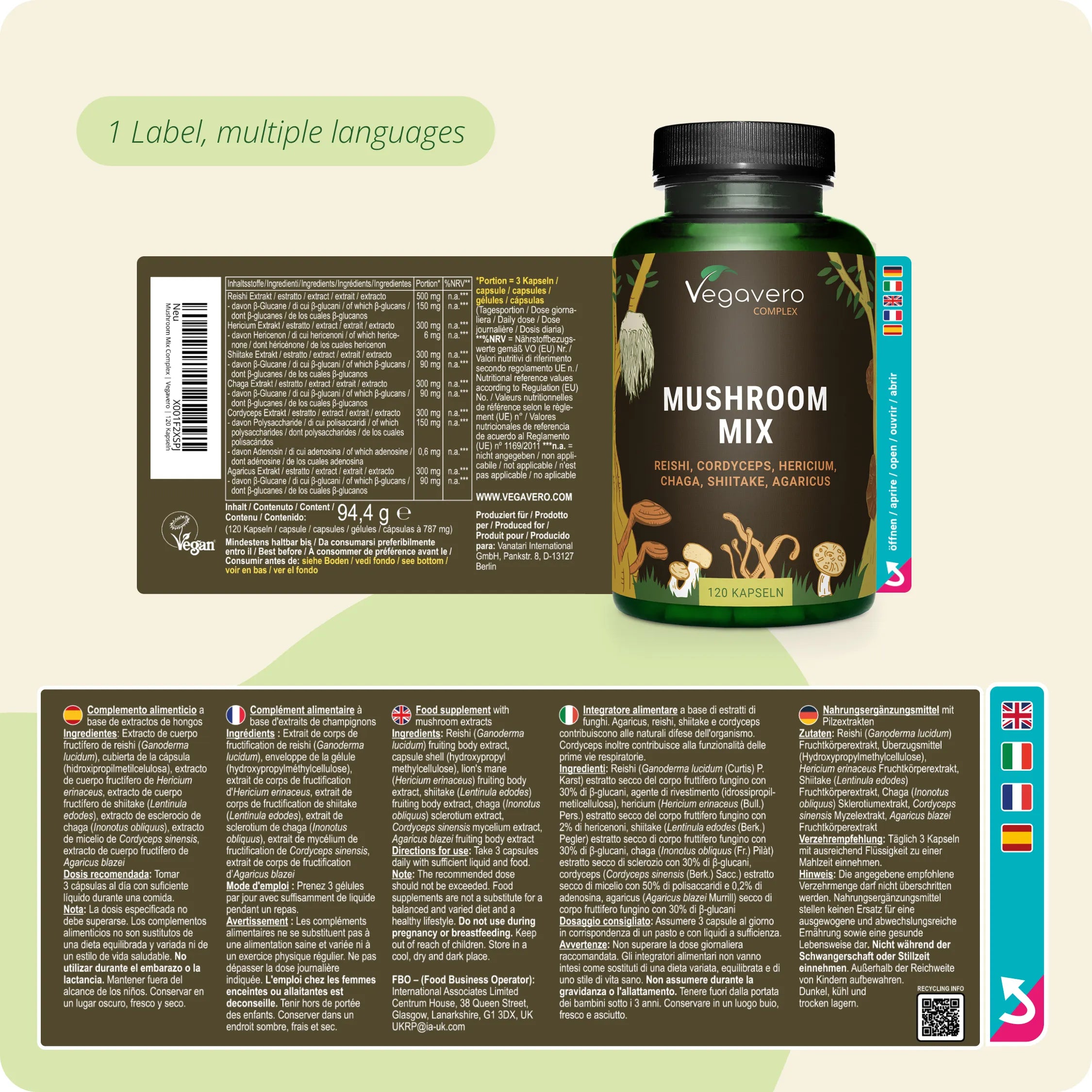 Mushroom Mix Complex Gélules
