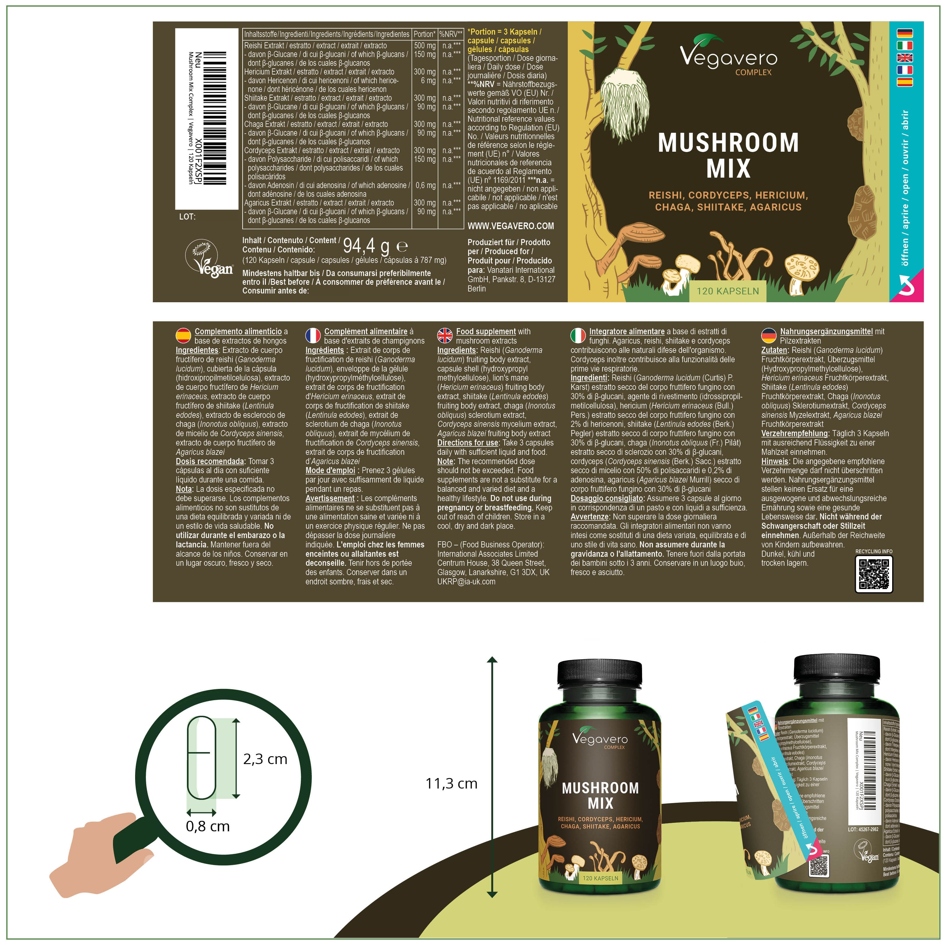 Mushroom Mix Complex Gélules