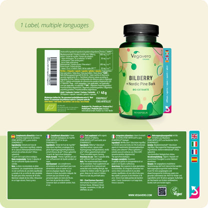 Myrtille + Écorce de Pin Extraits Gélules Bio