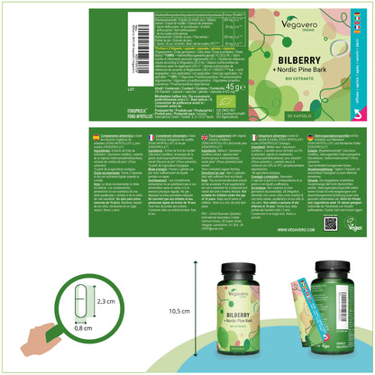 Myrtille + Écorce de Pin Extraits Gélules Bio
