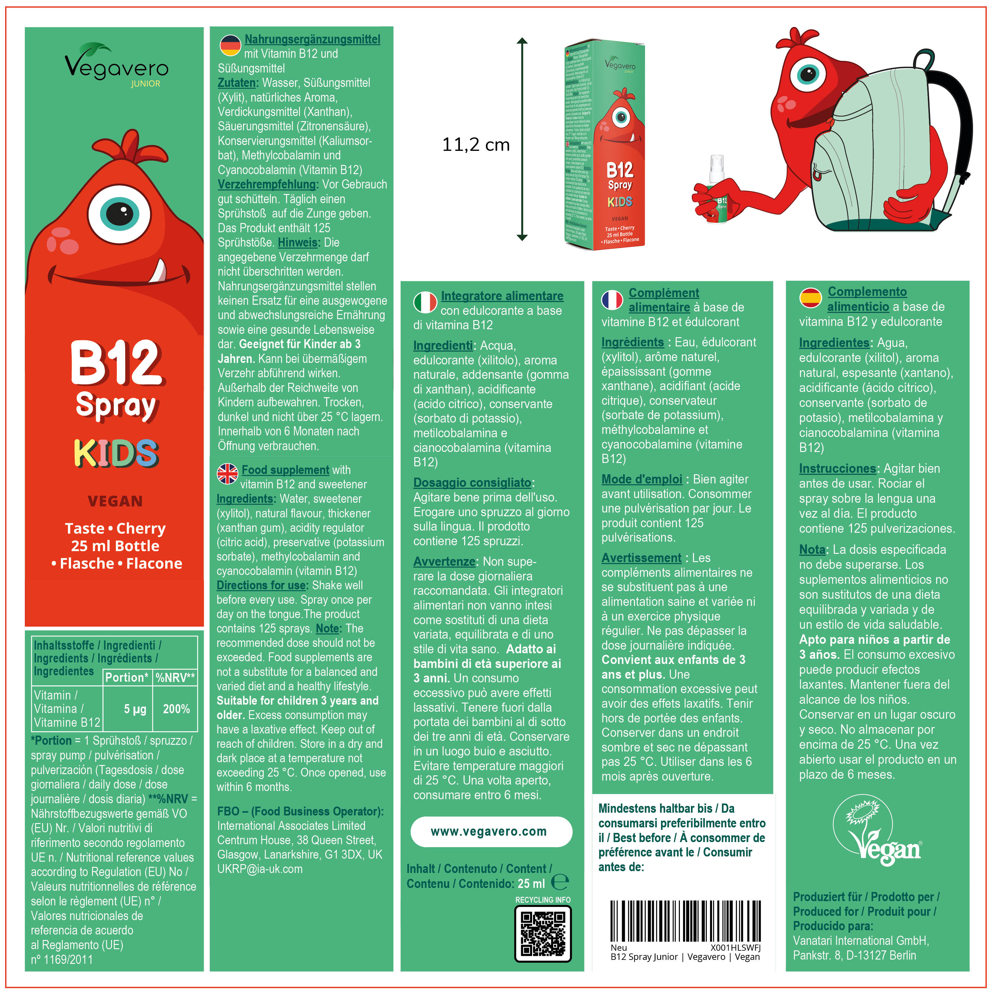 Vitamine B12 Junior Spray