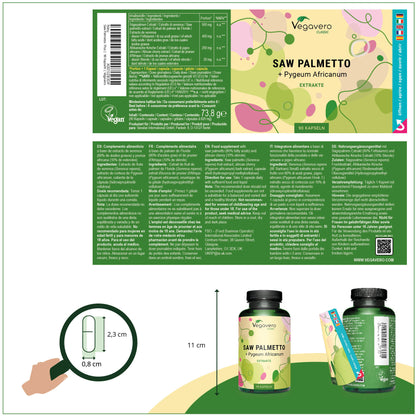 Palmier Nain + Pygeum africanum Extraits Gélules