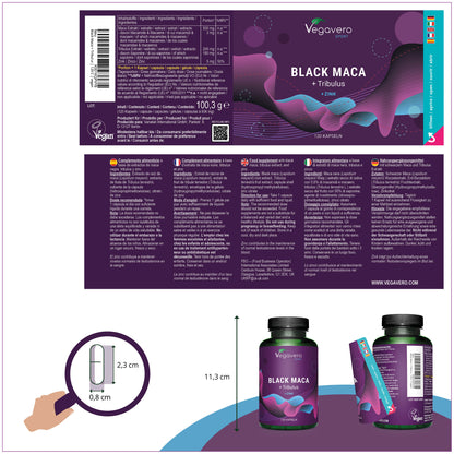 Maca Noire + Tribulus Gélules