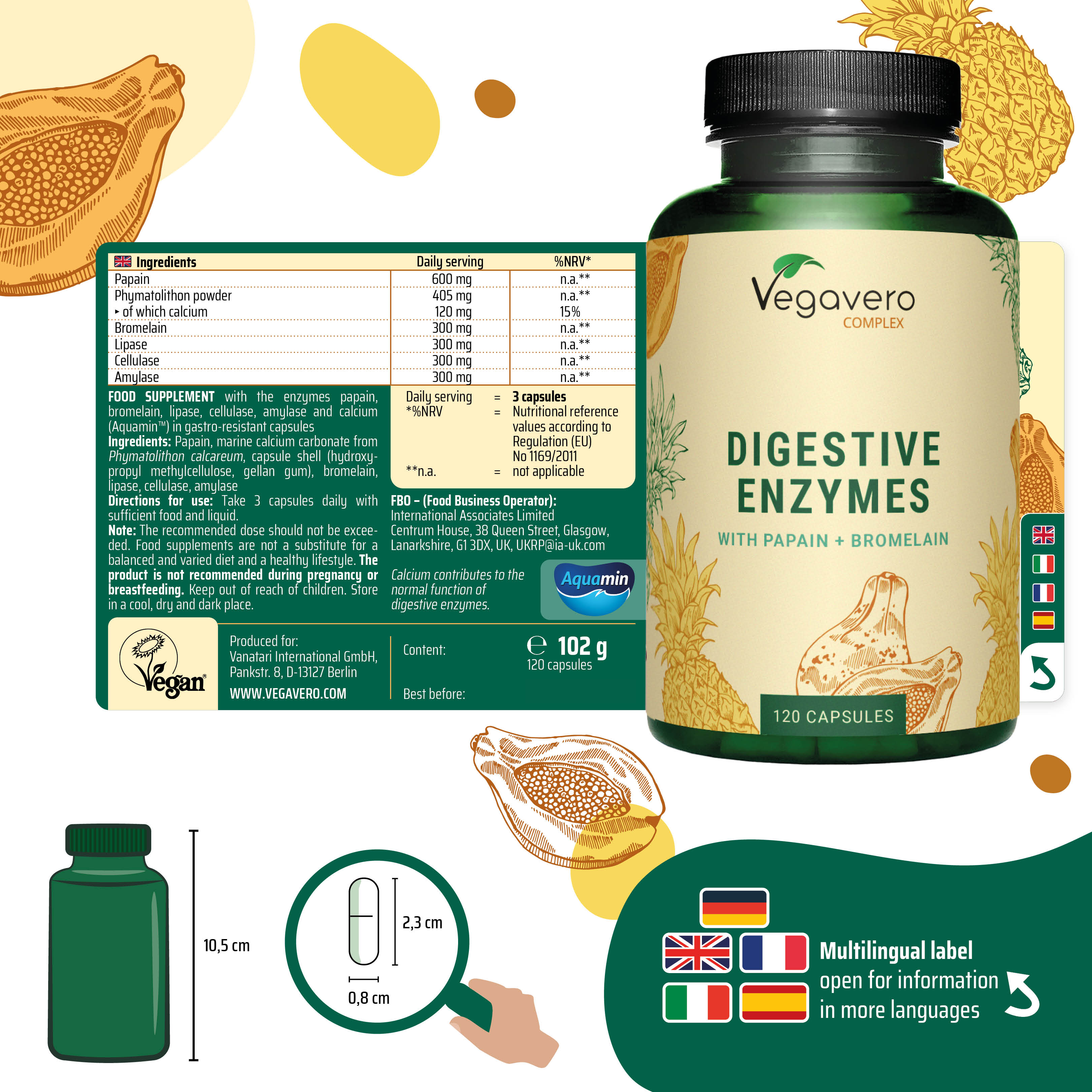 Enzymes Digestives Complex Gélules
