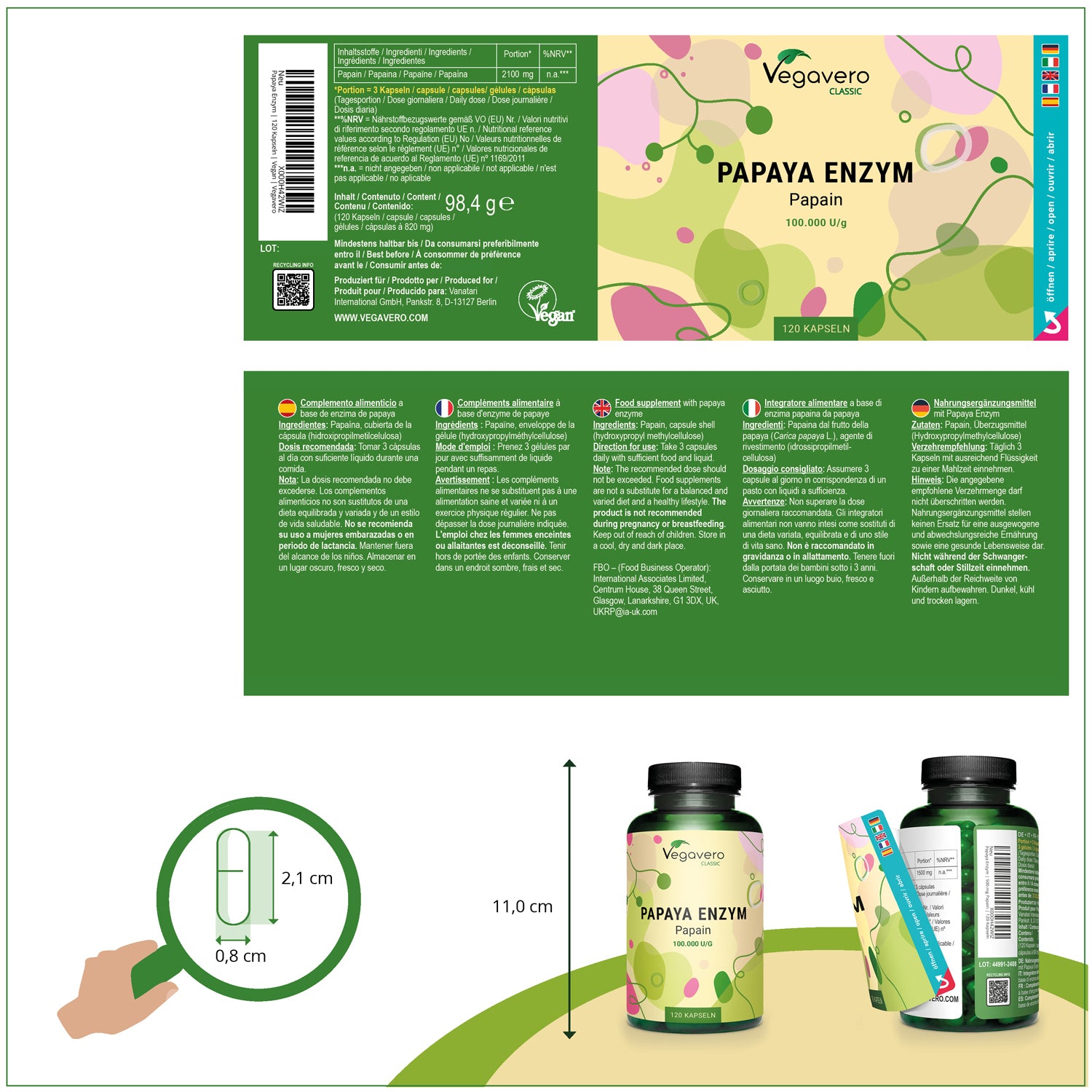 Papaye Enzymes Gélules