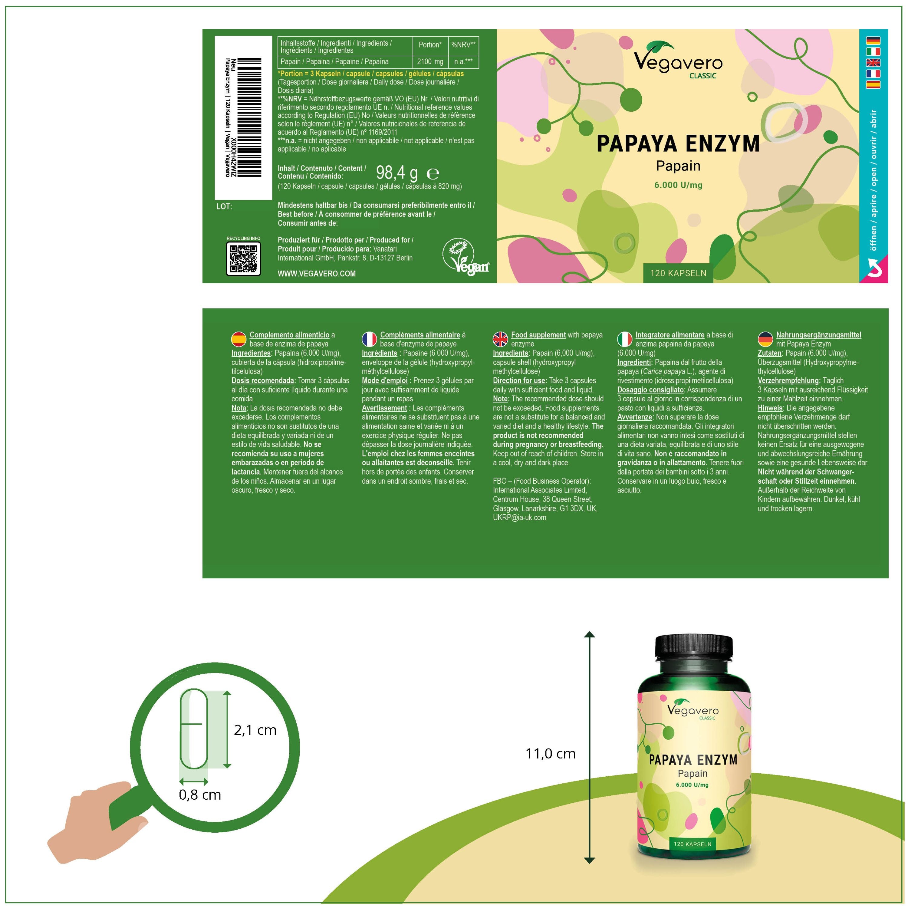 Papaye Enzymes Gélules