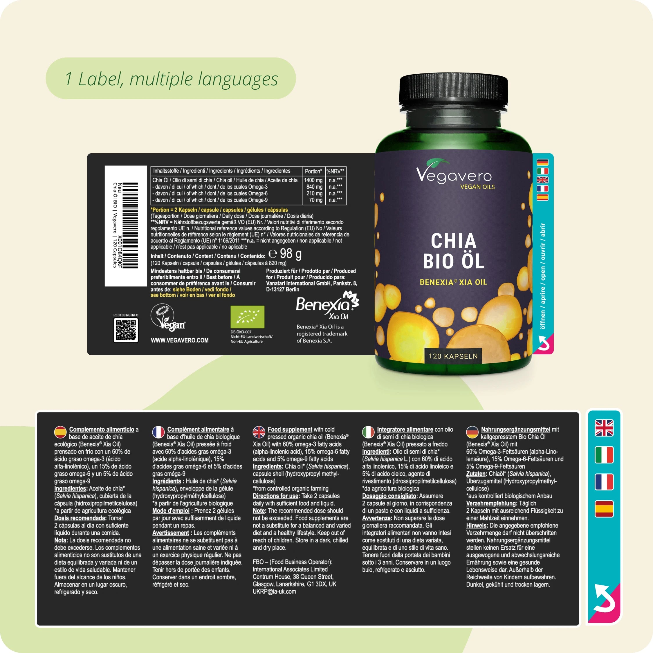 Huile de Graine de Chia Gélules Bio