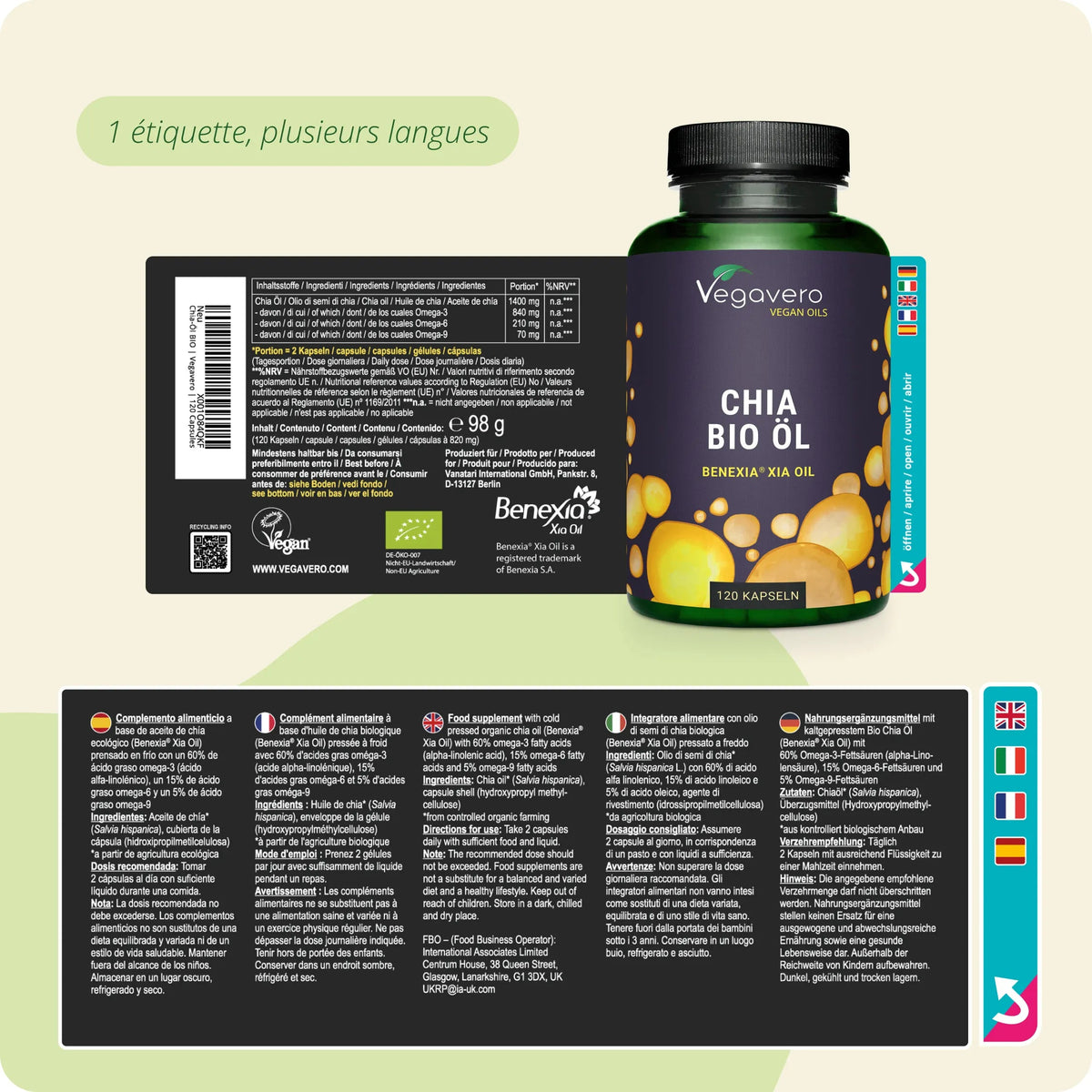 Huile de Graine de Chia Gélules Bio