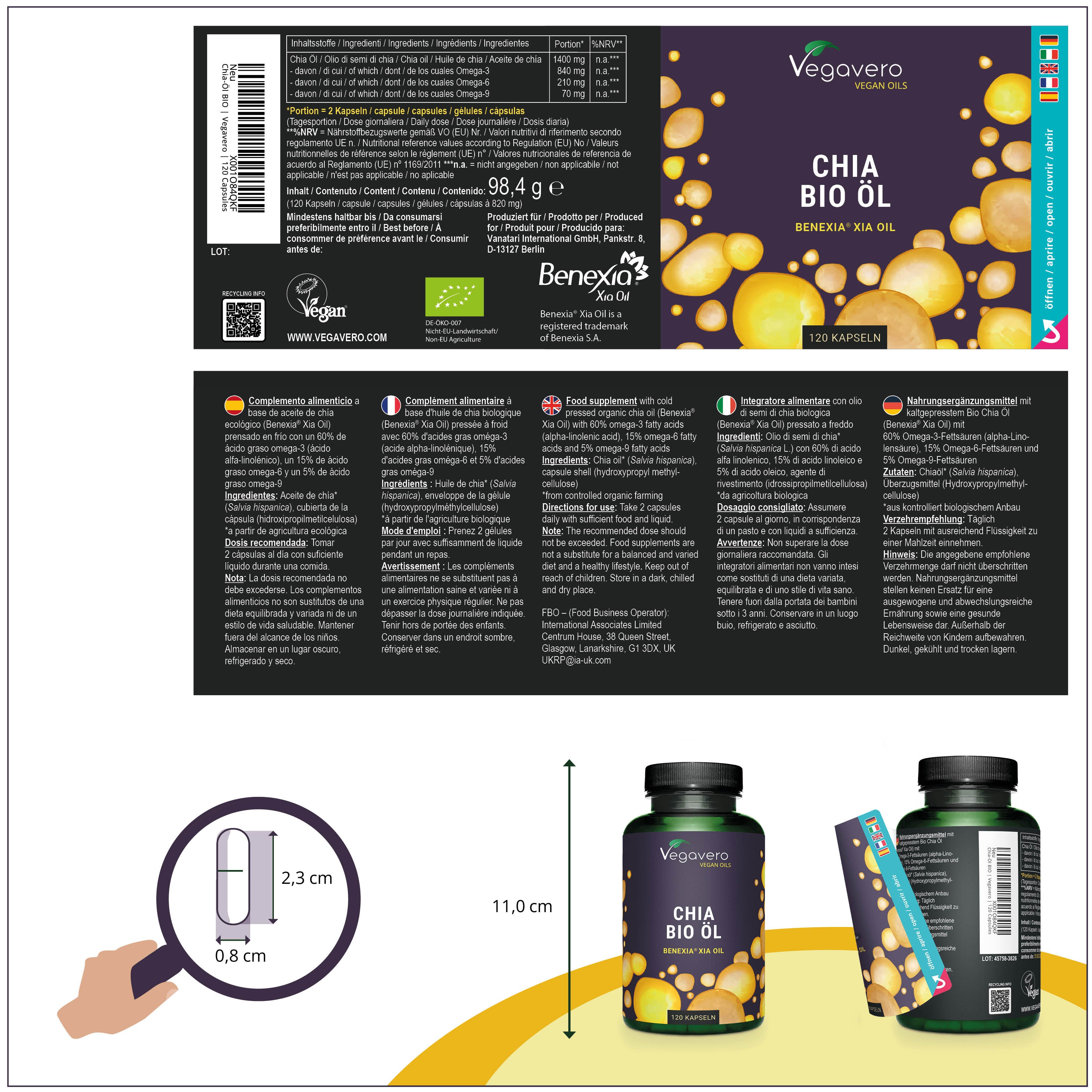 Huile de Graine de Chia Gélules Bio