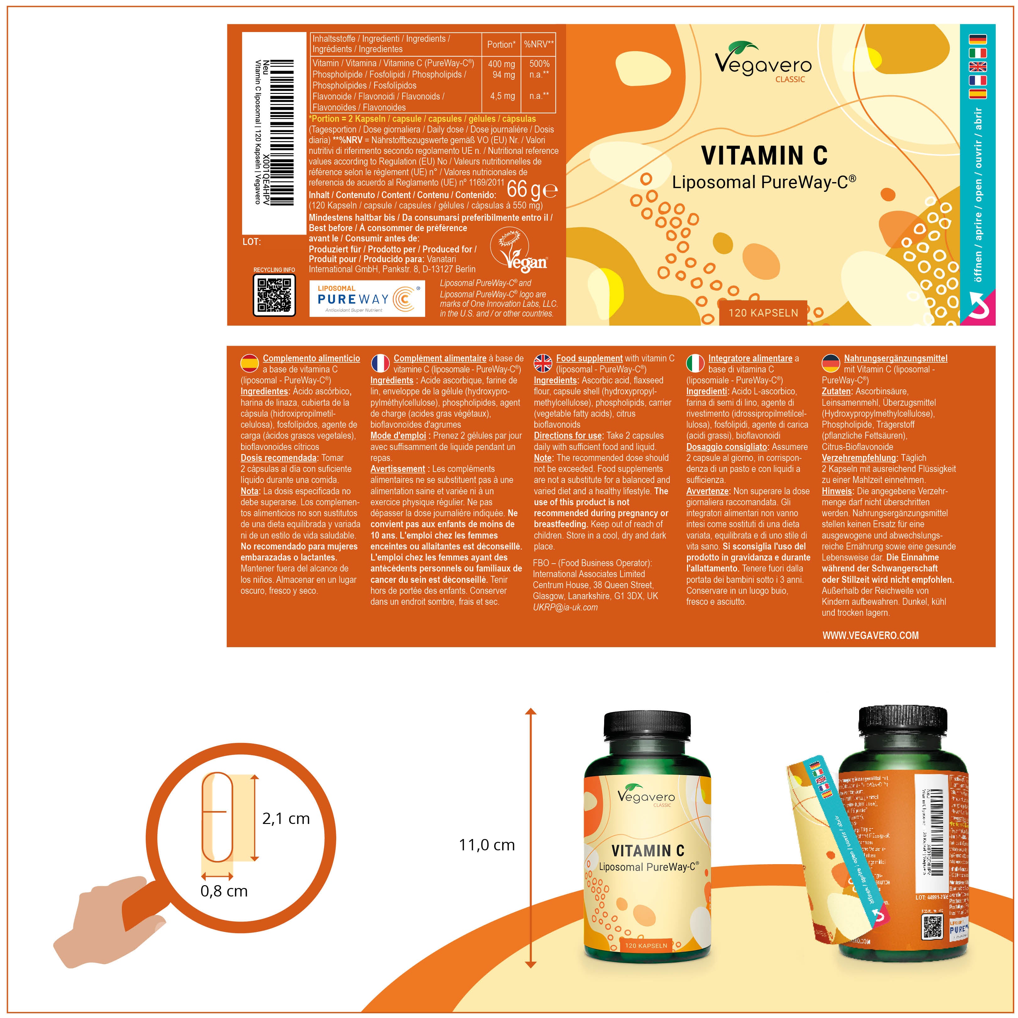 Vitamine C Liposomale Gélules
