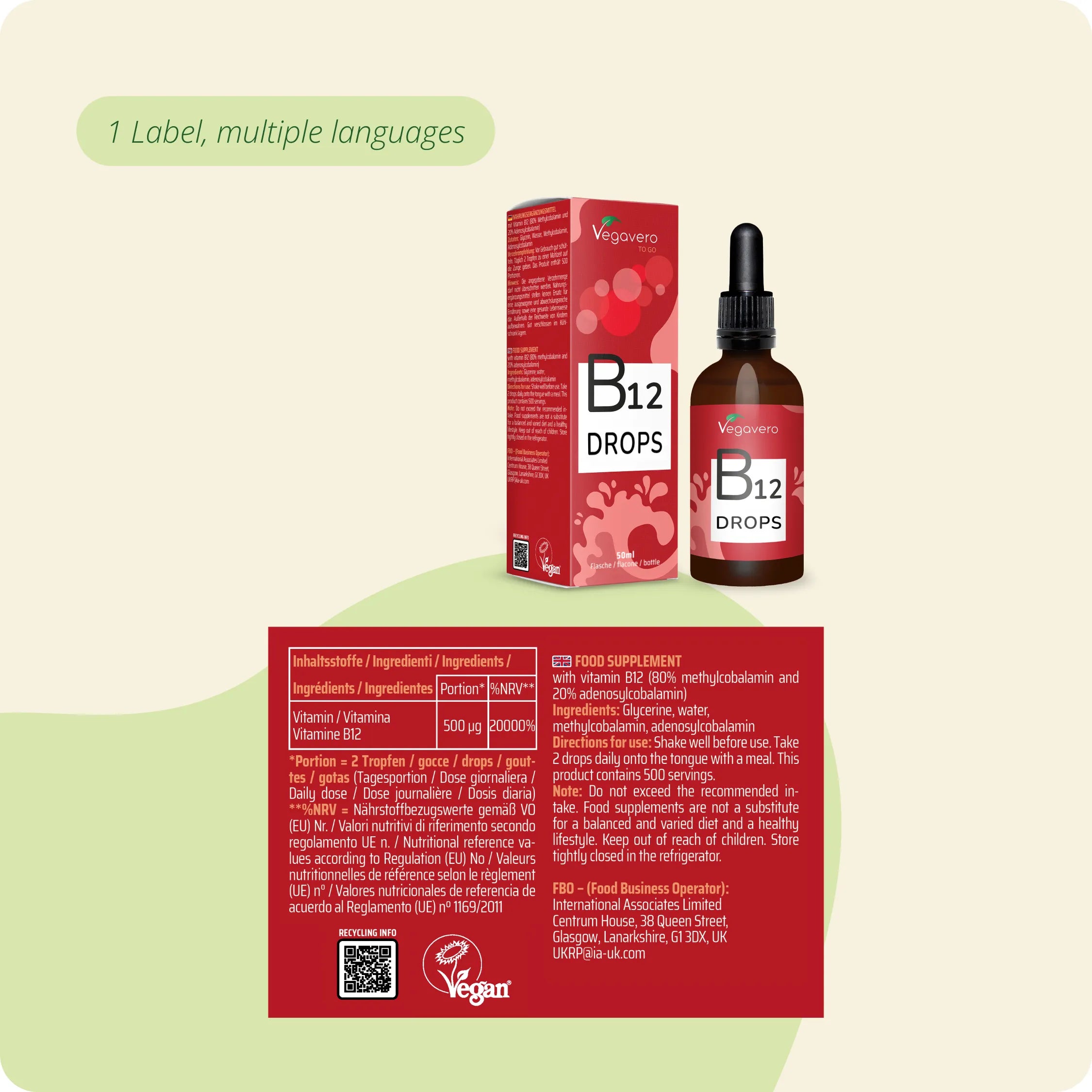 Vitamine B12 en Gouttes