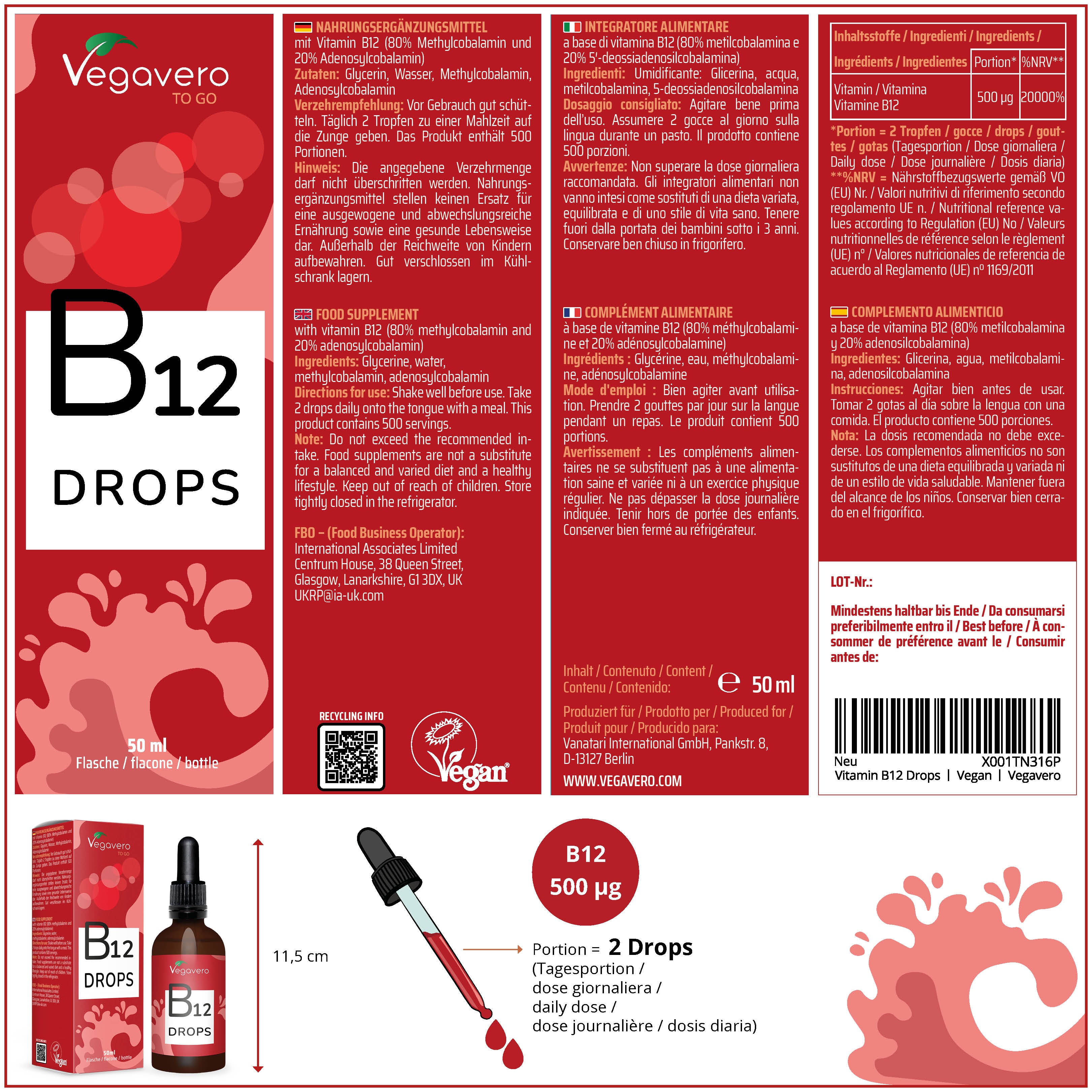 Vitamine B12 en Gouttes