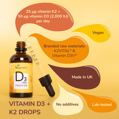 Vitamine D3 + K2 en Gouttes